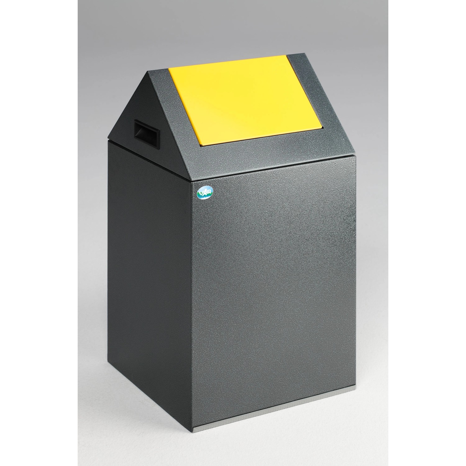 PROREGAL Selbstlöschender Wertstoffsammler Spitz Mit Einwurfklappe 43 Liter HxBxT 60 x 32 x 32 cm Verzinkter Stahl Grau Gelb PROREGAL Selbstlöschender Wertstoffsammler Spitz Mit Einwurfklappe 43 Liter HxBxT 60 x 32 x 32 cm Verzinkter Stahl Grau Gelb von PROREGAL