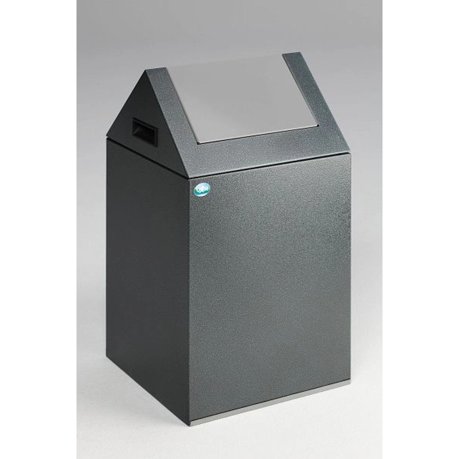 PROREGAL Selbstlöschender Wertstoffsammler Spitz Mit Einwurfklappe 43 Liter HxBxT 60 x 32 x 32 cm Verzinkter Stahl Grau Silber PROREGAL Selbstlöschender Wertstoffsammler Spitz Mit Einwurfklappe 43 Liter HxBxT 60 x 32 x 32 cm Verzinkter Stahl Grau Silber von PROREGAL