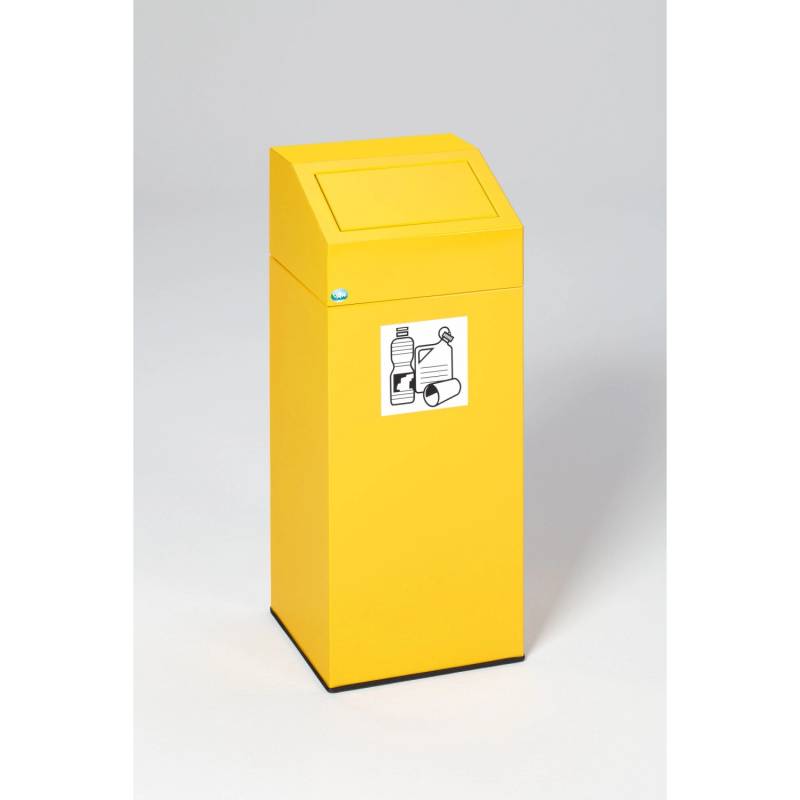 PROREGAL Selbstlöschender Wertstoffsammler Wertstoffe 47 Liter HxBxT 79 x 32 x 32 cm Verzinkter Stahl Gelb PROREGAL Selbstlöschender Wertstoffsammler Wertstoffe 47 Liter HxBxT 79 x 32 x 32 cm Verzinkter Stahl Gelb von PROREGAL