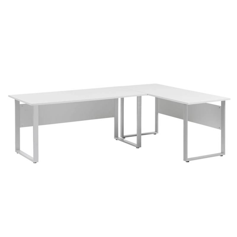 PROREGAL Set 2x Schreibtisch Hippo Lichtgrau von PROREGAL