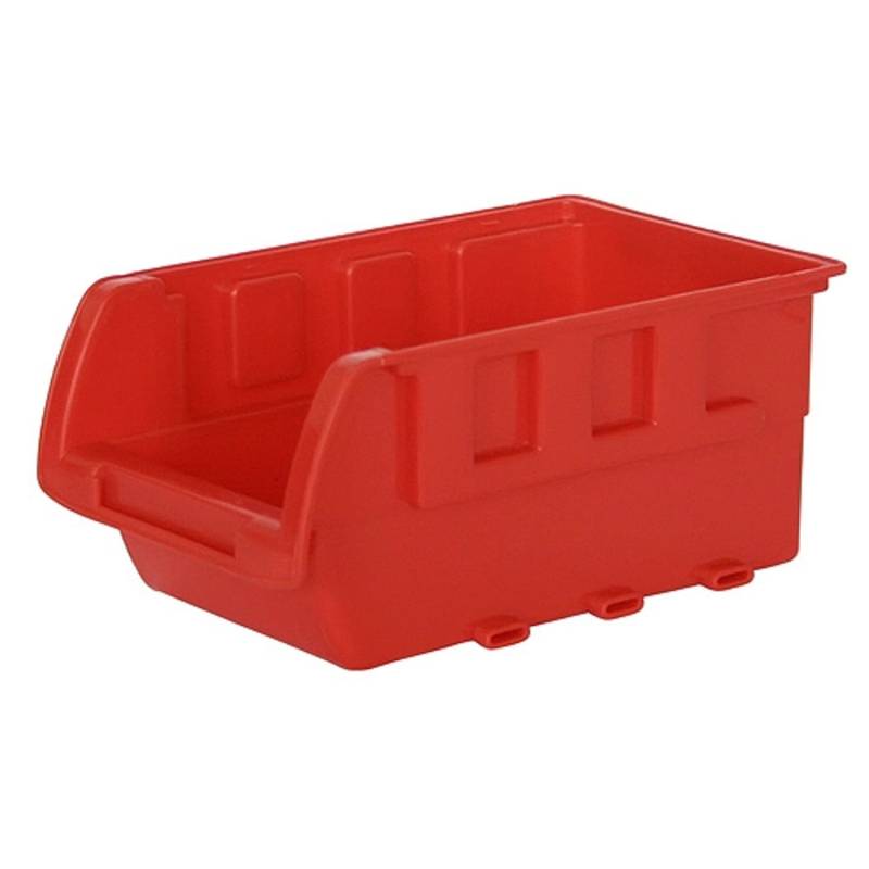 PROREGAL Sichtlagerkasten aus Kunststoff Rot BxHxT 7x10x15,5cm1 Stück von PROREGAL