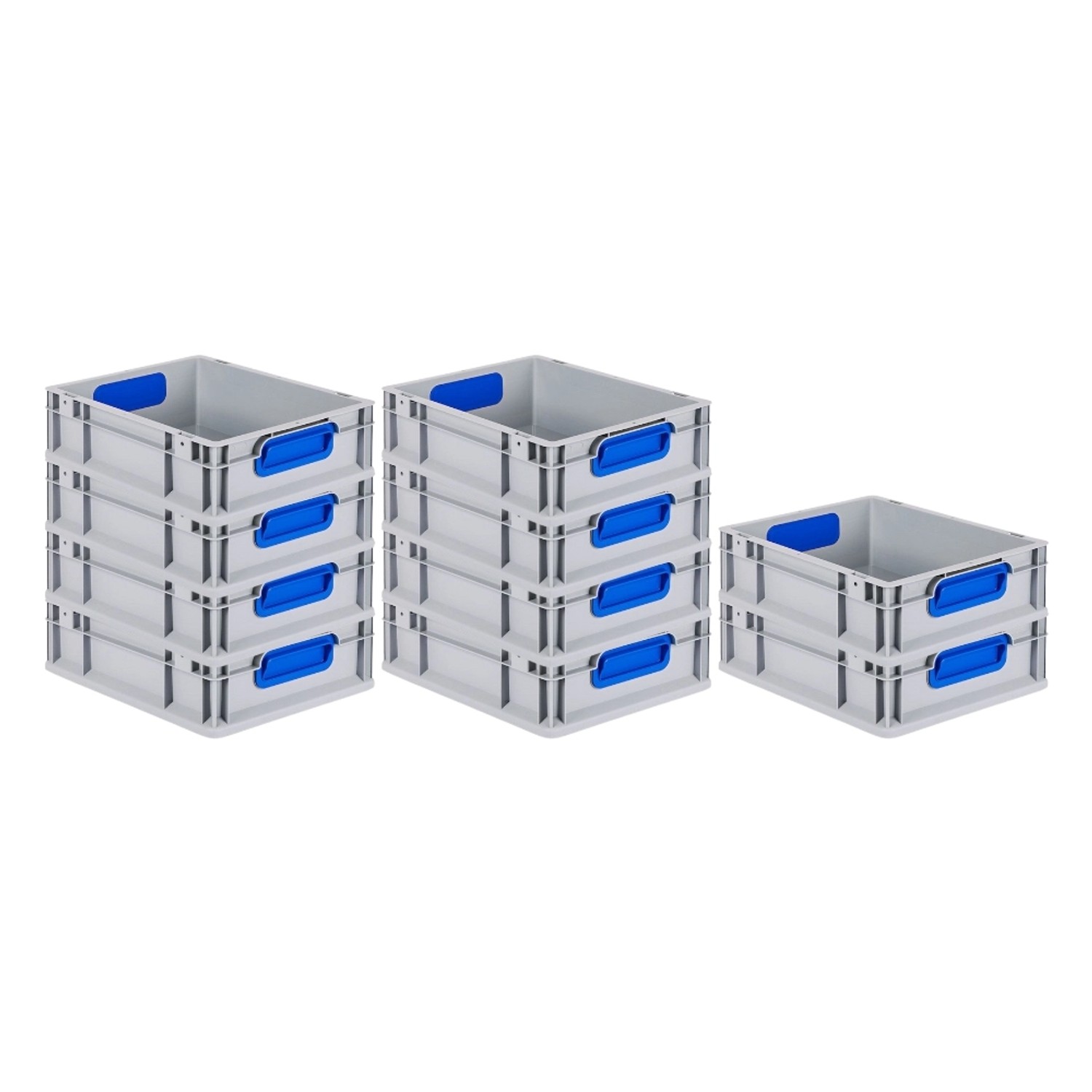 PROREGAL Spar Set 10x Eurobox Nextgen Color HxBxT 12 x 30 x 40 cm 11 Liter Griffe Blau Geschlossen Glatter Boden Eurobehälter Transportbox PROREGAL Spar Set 10x Eurobox Nextgen Color HxBxT 12 x 30 x 40 cm 11 Liter Griffe Blau Geschlossen Glatter Boden Eurobehälter Transportbox von PROREGAL