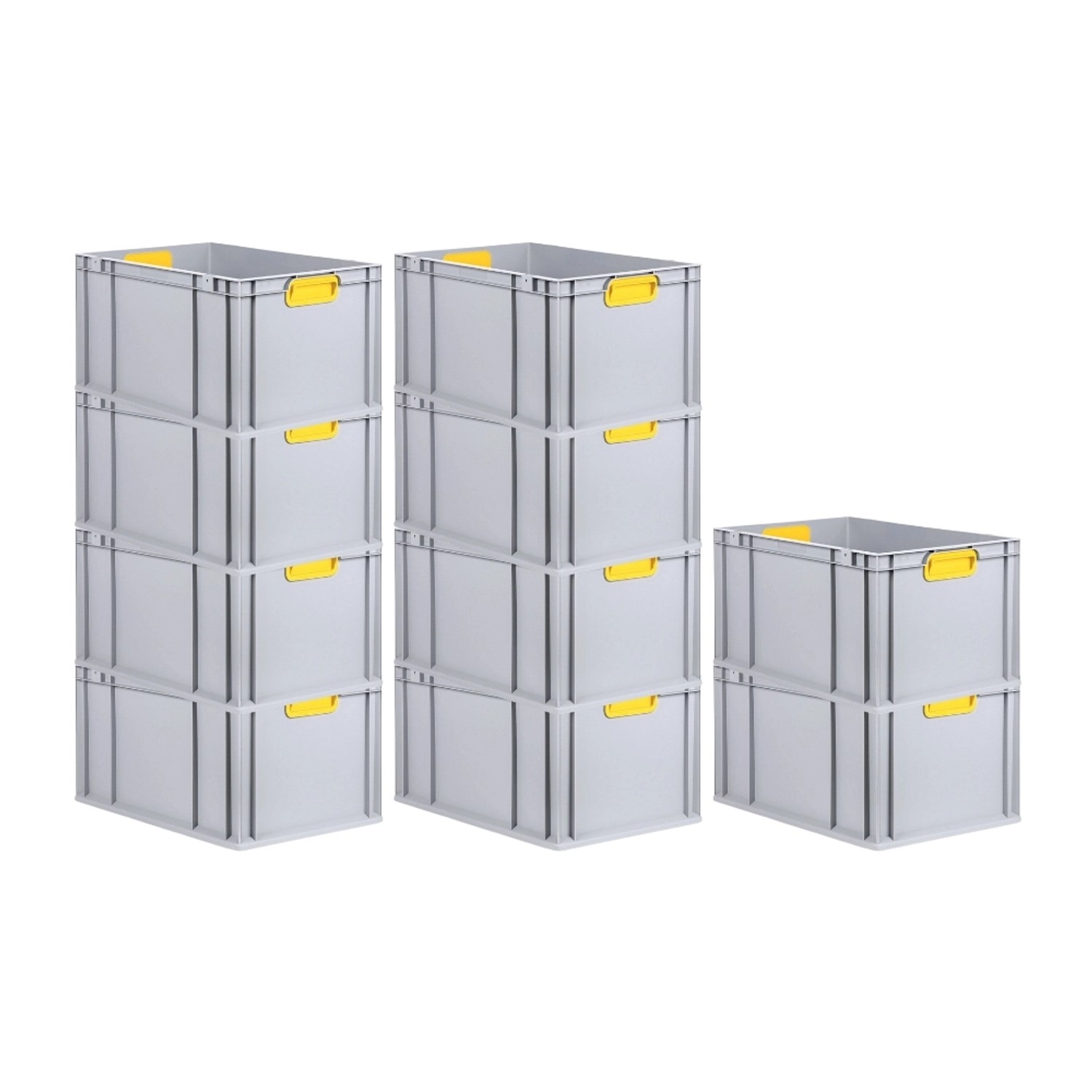 PROREGAL Spar Set 10x Eurobox Nextgen Color HxBxT 32 x 40 x 60 cm 65 Liter Griffe Gelb Geschlossen Verstärkter Boden Eurobehälter Transportbox PROREGAL Spar Set 10x Eurobox Nextgen Color HxBxT 32 x 40 x 60 cm 65 Liter Griffe Gelb Geschlossen Verstärkter Boden Eurobehälter Transportbox von PROREGAL
