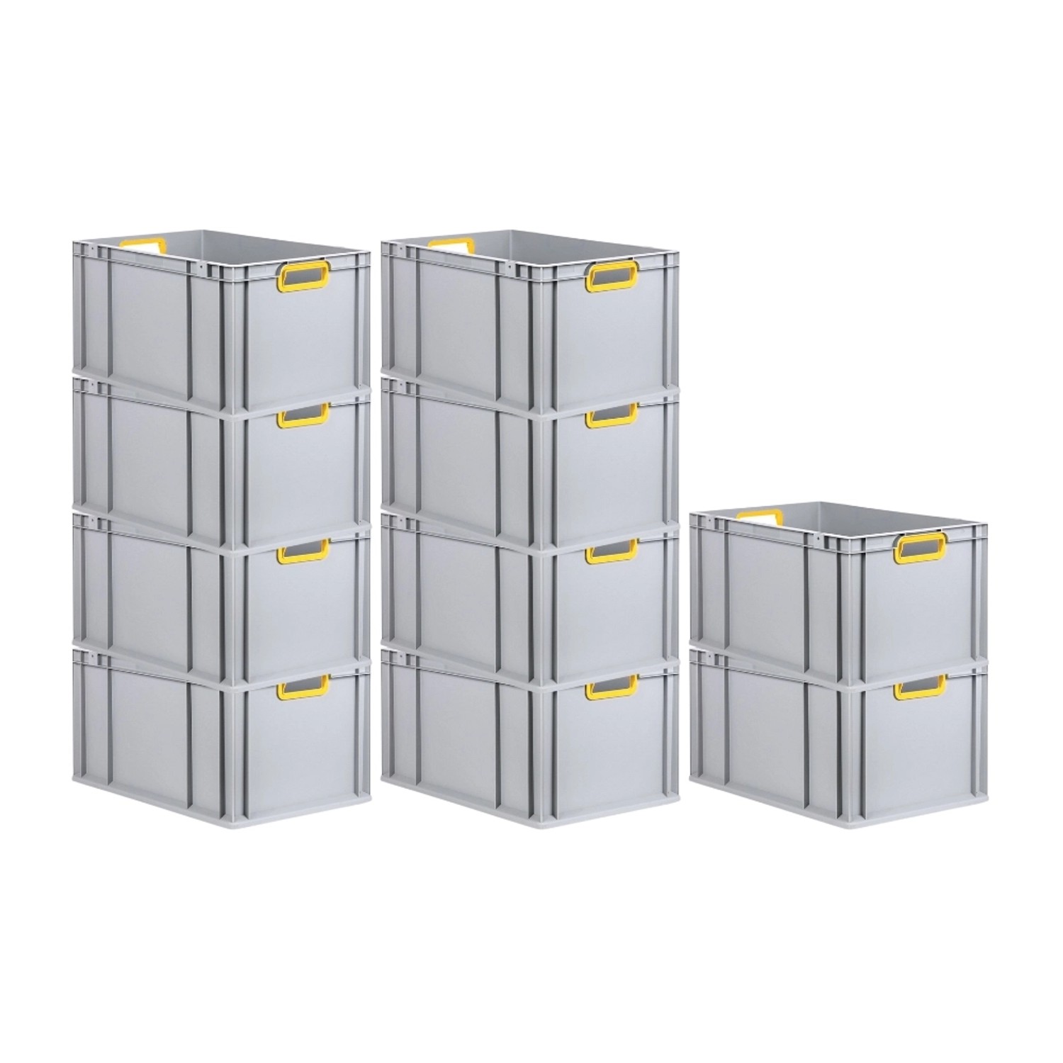 PROREGAL Spar Set 10x Eurobox Nextgen Color HxBxT 32 x 40 x 60 cm 65 Liter Griffe Gelb Offen Verstärkter Boden Eurobehälter Transportbox PROREGAL Spar Set 10x Eurobox Nextgen Color HxBxT 32 x 40 x 60 cm 65 Liter Griffe Gelb Offen Verstärkter Boden Eurobehälter Transportbox von PROREGAL