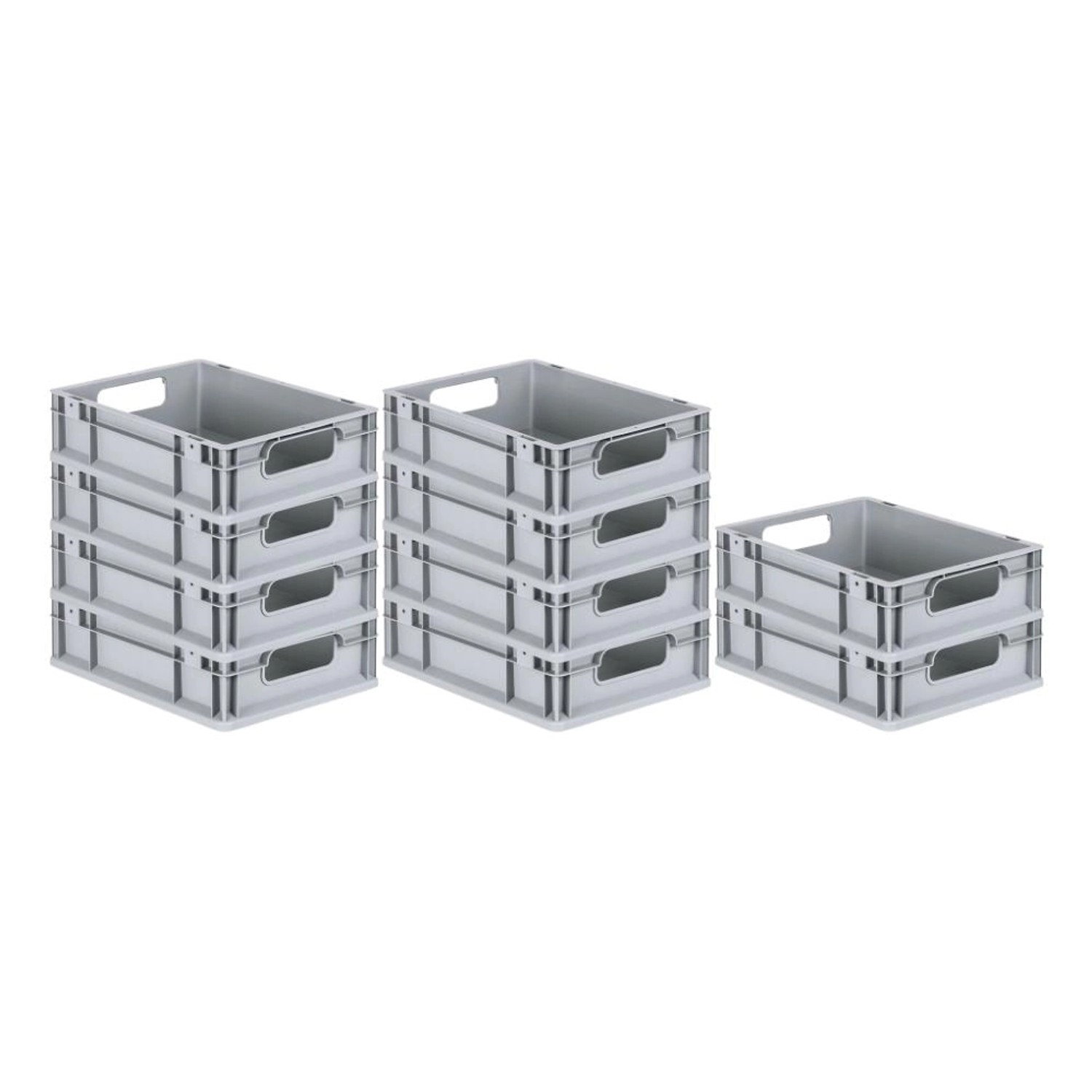 PROREGAL Spar Set 10x Eurobox Nextgen Economy Griffe Offen HxBxT 12 x 30 x 40 cm 11 Liter Eurobehälter Transportbox Transportbehälter PROREGAL Spar Set 10x Eurobox Nextgen Economy Griffe Offen HxBxT 12 x 30 x 40 cm 11 Liter Eurobehälter Transportbox Transportbehälter von PROREGAL