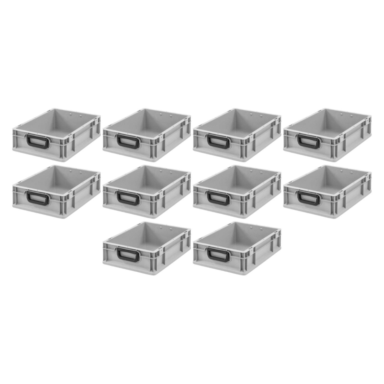 PROREGAL Spar Set 10x Eurobox Nextgen Portable Duo HxBxT 12 x 30 x 40 cm 11 Liter Eurobehälter Transportbox Transportbehälter Stapelbehälter PROREGAL Spar Set 10x Eurobox Nextgen Portable Duo HxBxT 12 x 30 x 40 cm 11 Liter Eurobehälter Transportbox Transportbehälter Stapelbehälter von PROREGAL