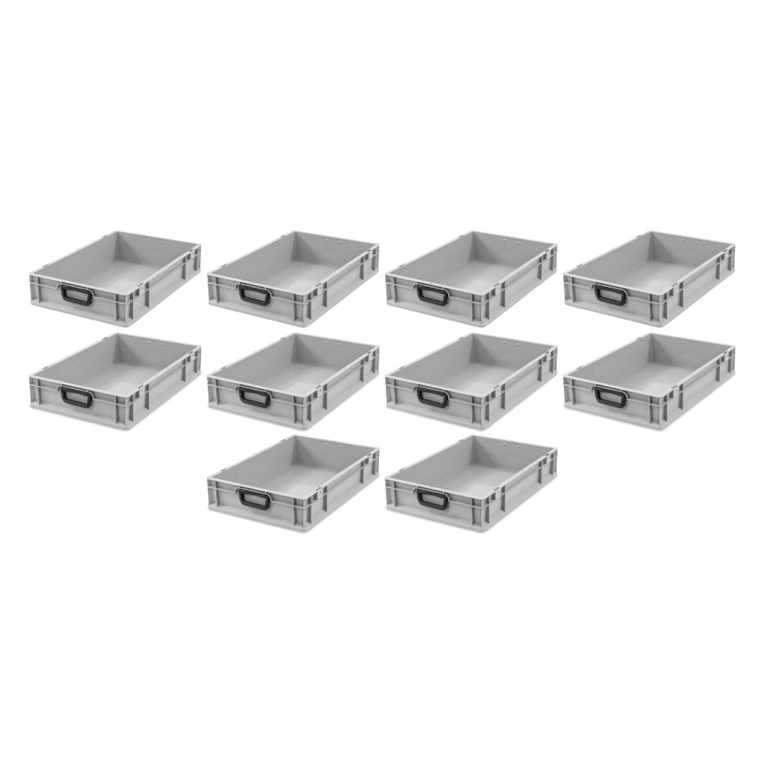 PROREGAL Spar Set 10x Eurobox Nextgen Portable Duo HxBxT 12 x 40 x 60 cm 23 Liter Eurobehälter Transportbox Transportbehälter Stapelbehälter PROREGAL Spar Set 10x Eurobox Nextgen Portable Duo HxBxT 12 x 40 x 60 cm 23 Liter Eurobehälter Transportbox Transportbehälter Stapelbehälter von PROREGAL