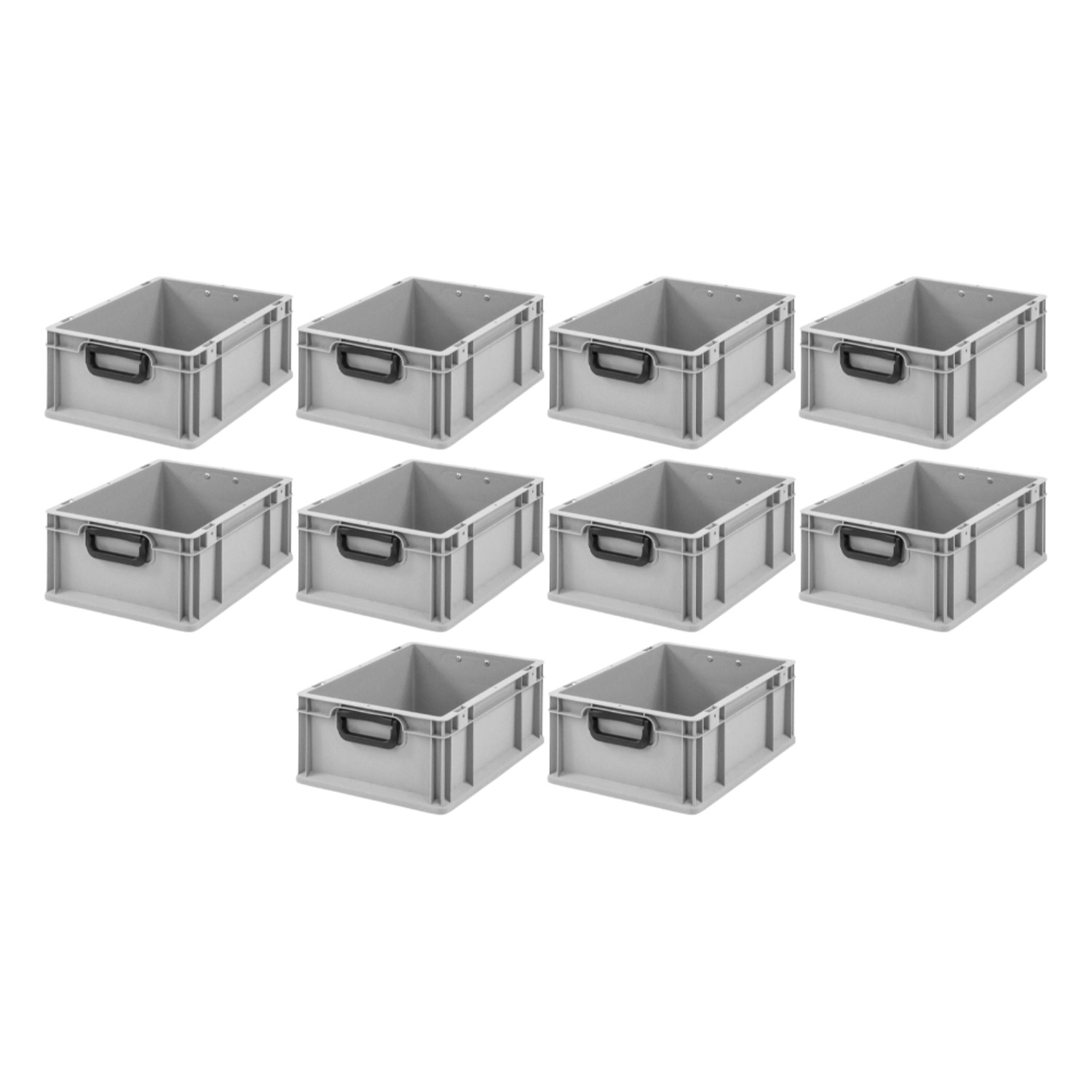 PROREGAL Spar Set 10x Eurobox Nextgen Portable Duo HxBxT 17 x 30 x 40 cm 16 Liter Eurobehälter Transportbox Transportbehälter Stapelbehälter PROREGAL Spar Set 10x Eurobox Nextgen Portable Duo HxBxT 17 x 30 x 40 cm 16 Liter Eurobehälter Transportbox Transportbehälter Stapelbehälter von PROREGAL