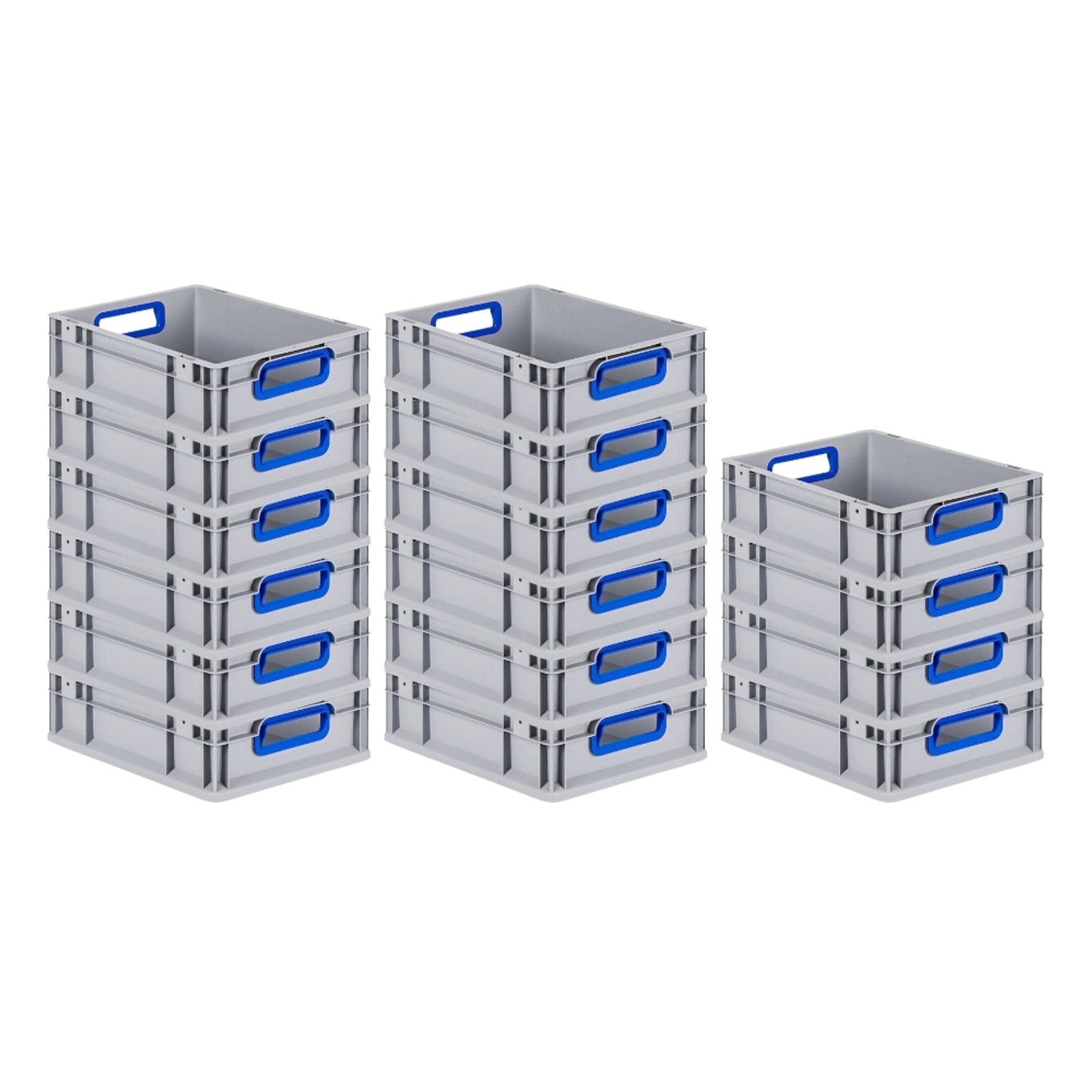 PROREGAL Spar Set 16x Eurobox Nextgen Color HxBxT 12 x 30 x 40 cm 11 Liter Griffe Blau Offen Glatter Boden Eurobehälter Transportbox PROREGAL Spar Set 16x Eurobox Nextgen Color HxBxT 12 x 30 x 40 cm 11 Liter Griffe Blau Offen Glatter Boden Eurobehälter Transportbox von PROREGAL