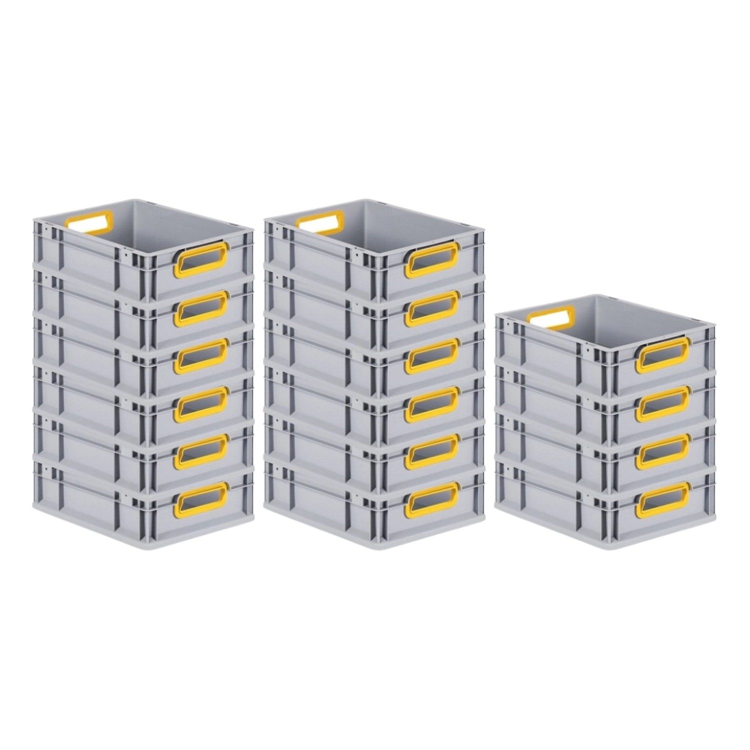 PROREGAL Spar Set 16x Eurobox Nextgen Color HxBxT 12 x 30 x 40 cm 11 Liter Griffe Gelb Offen Glatter Boden Eurobehälter Transportbox PROREGAL Spar Set 16x Eurobox Nextgen Color HxBxT 12 x 30 x 40 cm 11 Liter Griffe Gelb Offen Glatter Boden Eurobehälter Transportbox von PROREGAL