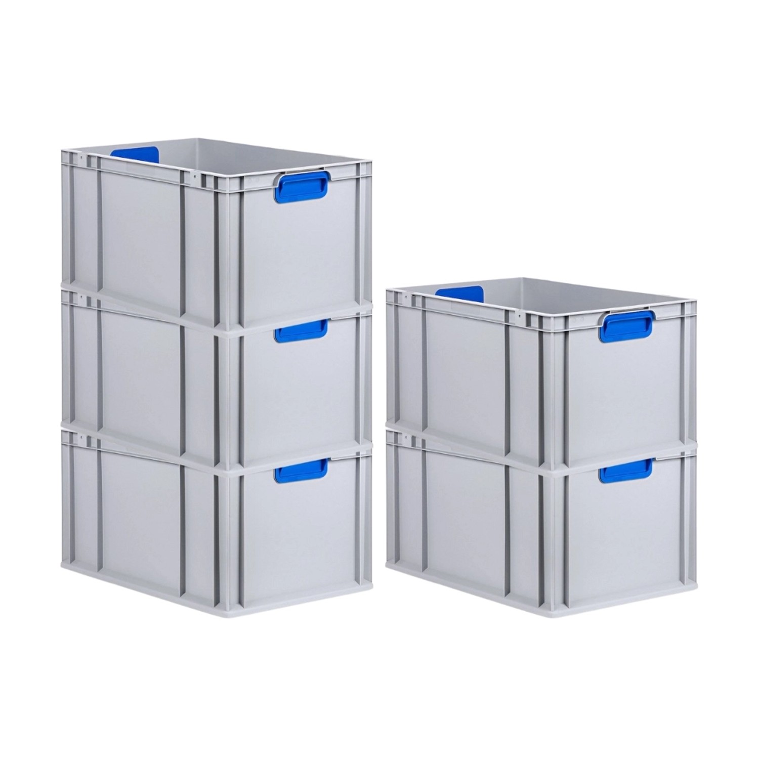 PROREGAL Spar Set 5x Eurobox Nextgen Color HxBxT 32 x 40 x 60 cm 65 Liter Griffe Blau Geschlossen Verstärkter Boden Eurobehälter Transportbox PROREGAL Spar Set 5x Eurobox Nextgen Color HxBxT 32 x 40 x 60 cm 65 Liter Griffe Blau Geschlossen Verstärkter Boden Eurobehälter Transportbox von PROREGAL