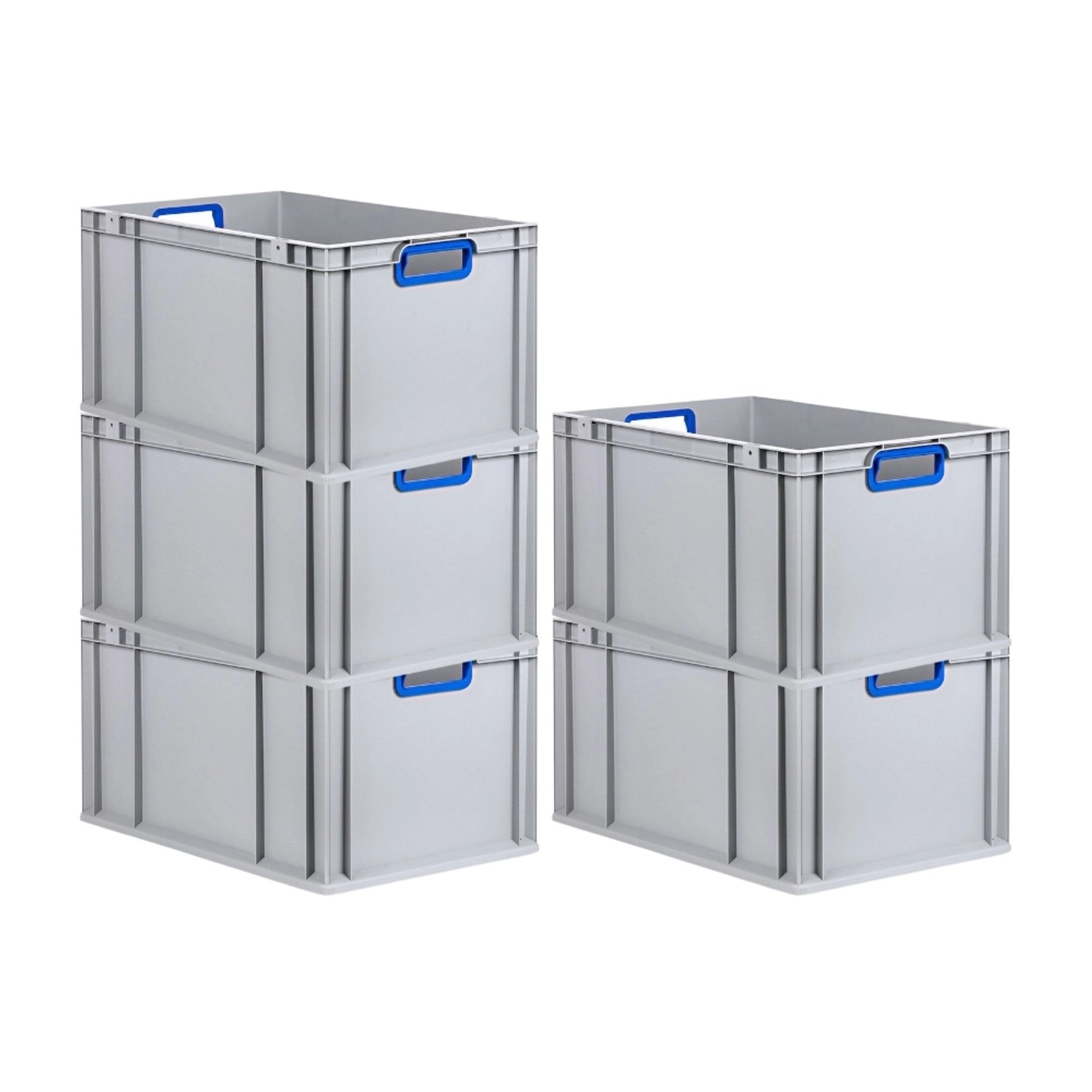 PROREGAL Spar Set 5x Eurobox Nextgen Color HxBxT 32 x 40 x 60 cm 65 Liter Griffe Blau Offen Verstärkter Boden Eurobehälter Transportbox PROREGAL Spar Set 5x Eurobox Nextgen Color HxBxT 32 x 40 x 60 cm 65 Liter Griffe Blau Offen Verstärkter Boden Eurobehälter Transportbox von PROREGAL