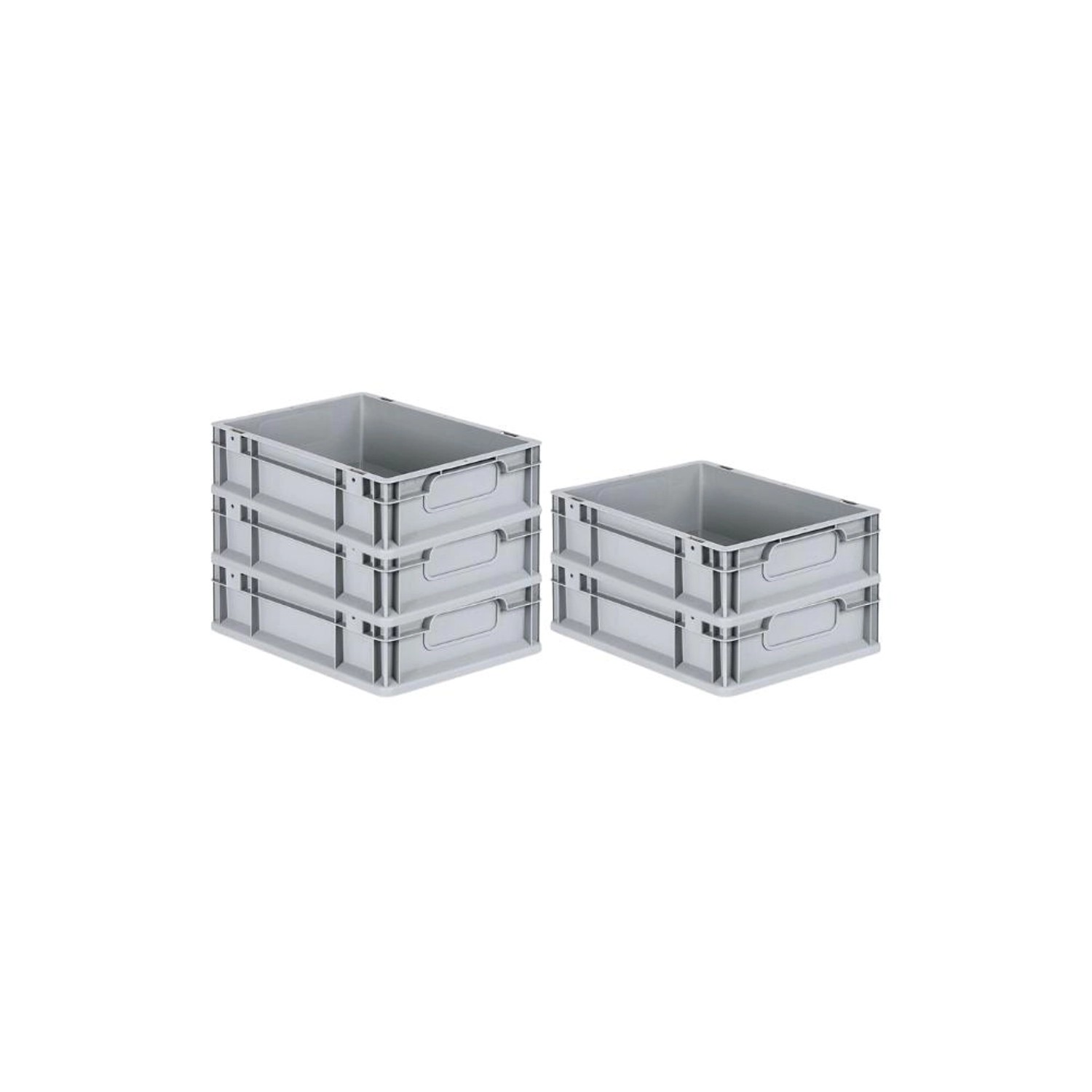 PROREGAL Spar Set 5x Eurobox Nextgen Economy Griffe Geschlossen HxBxT 12 x 30 x 40 cm 11 Liter Eurobehälter Transportbox Transportbehälter PROREGAL Spar Set 5x Eurobox Nextgen Economy Griffe Geschlossen HxBxT 12 x 30 x 40 cm 11 Liter Eurobehälter Transportbox Transportbehälter von PROREGAL
