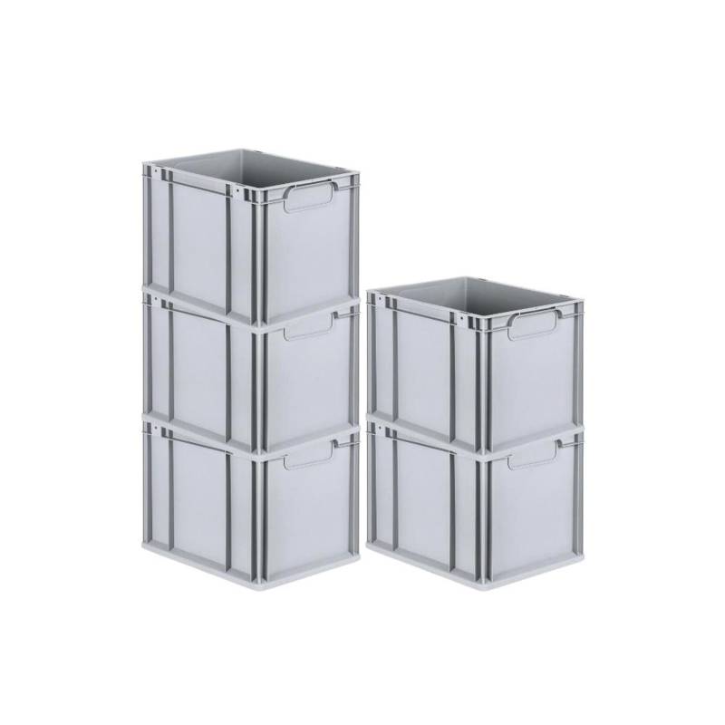 PROREGAL Spar Set 5x Eurobox Nextgen Economy Griffe Geschlossen HxBxT 32 x 30 x 40 cm 30 Liter Eurobehälter Transportbox Transportbehälter von PROREGAL