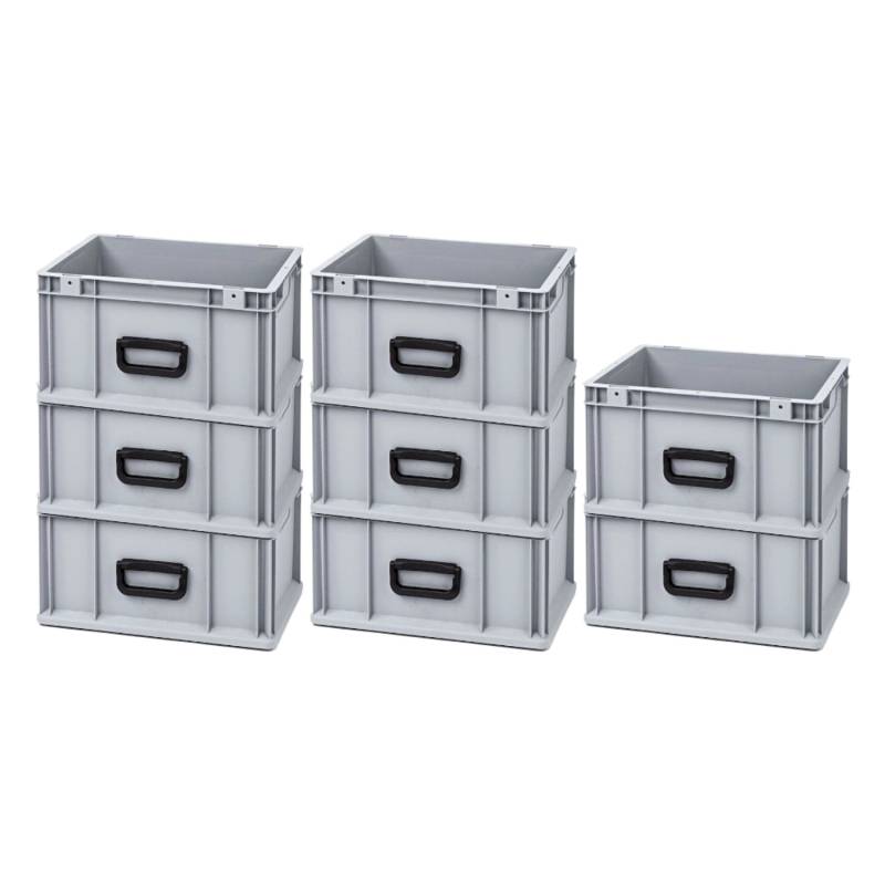 PROREGAL Spar Set 8x Eurobox Nextgen Portable Uno HxBxT 22 x 30 x 40 cm 20 Liter Eurobehälter Transportbox Transportbehälter Stapelbehälter von PROREGAL