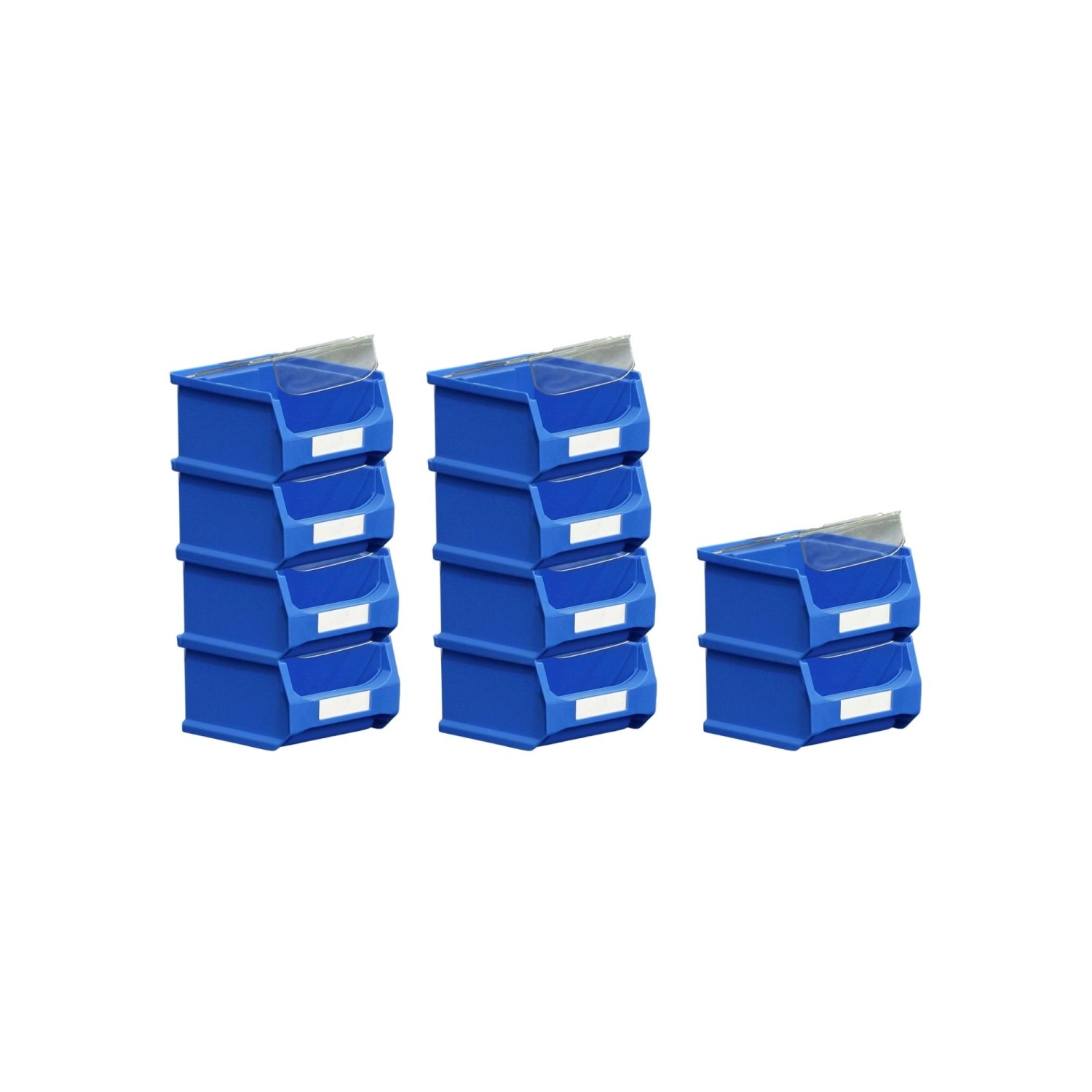 SparSet 10 x Blaue Sichtlagerbox 1.0 Mit Abdeckung HxBxT 6 x 10 x 10 cm 0,4 Liter Sichtlagerbehälter Sichtlagerkasten SparSet 10 x Blaue Sichtlagerbox 1.0 Mit Abdeckung HxBxT 6 x 10 x 10 cm 0,4 Liter Sichtlagerbehälter Sichtlagerkasten von PROREGAL