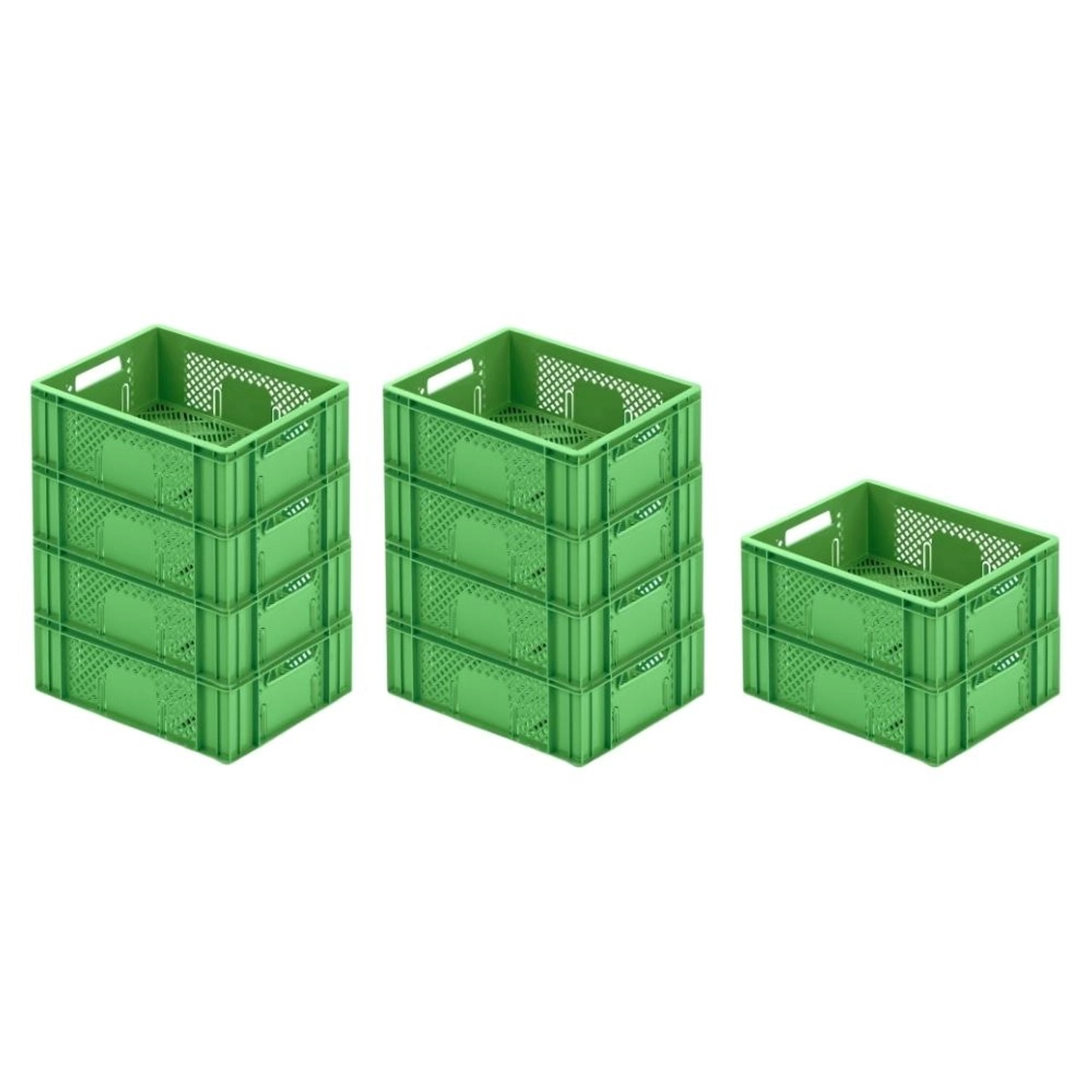 SparSet 10 x Eurobehälter Obst- und Gemüsekasten HxBxT 14,2 x 30 x 40 cm 13 Liter Grün Obst-Gemüsekiste Obstkorb Transportbox SparSet 10 x Eurobehälter Obst- und Gemüsekasten HxBxT 14,2 x 30 x 40 cm 13 Liter Grün Obst-Gemüsekiste Obstkorb Transportbox von PROREGAL
