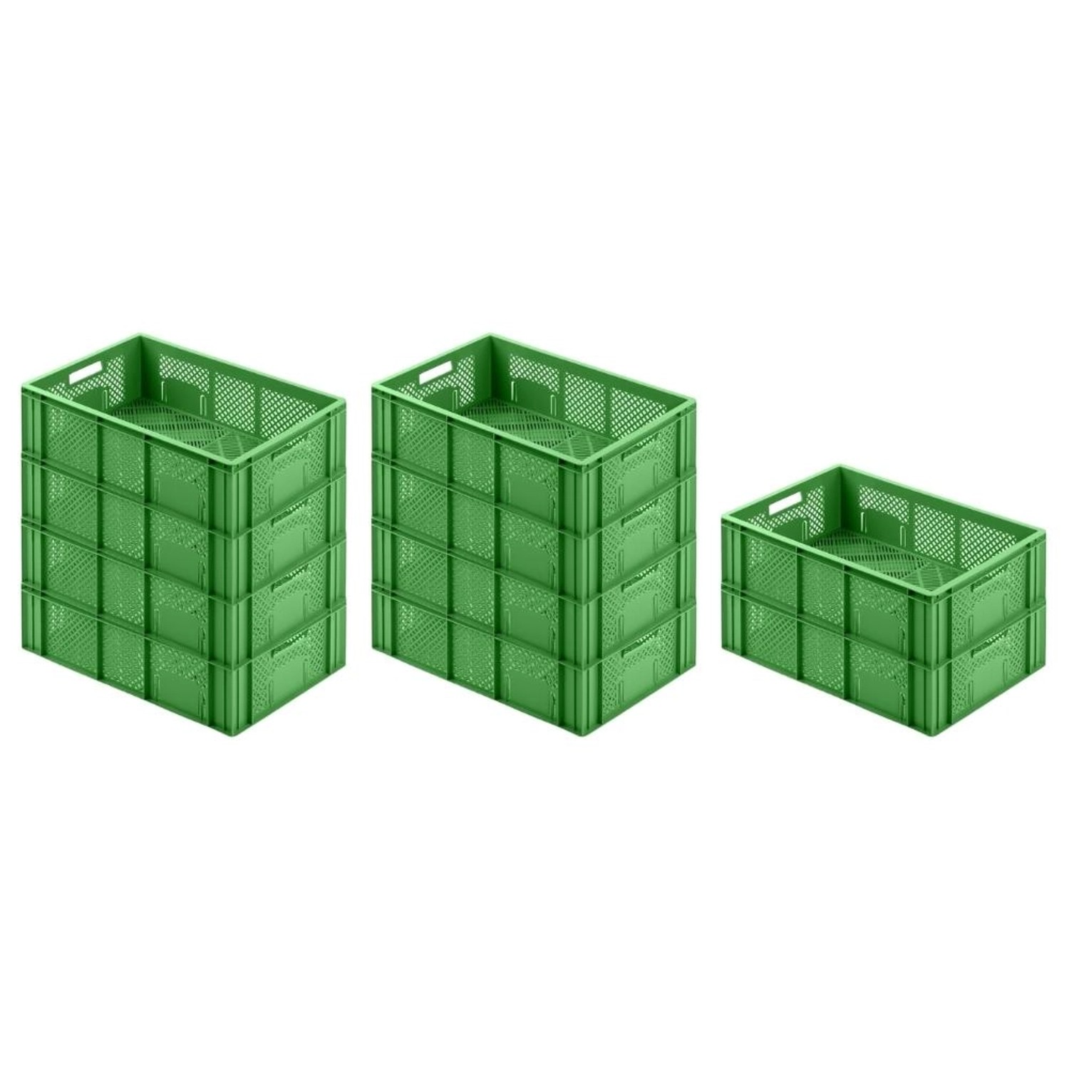 SparSet 10 x Eurobehälter Obst- und Gemüsekasten HxBxT 17,1 x 40 x 60 cm 33 Liter Grün Obst-Gemüsekiste Obstkorb Transportbox SparSet 10 x Eurobehälter Obst- und Gemüsekasten HxBxT 17,1 x 40 x 60 cm 33 Liter Grün Obst-Gemüsekiste Obstkorb Transportbox von PROREGAL
