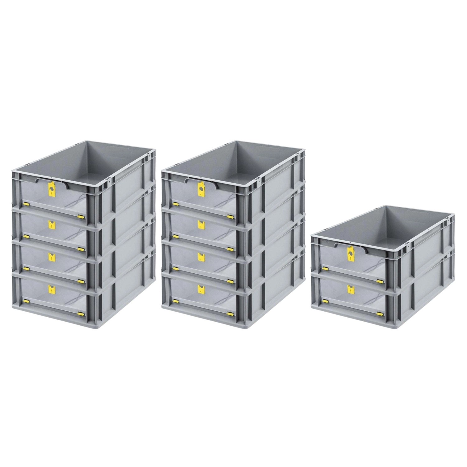 PROREGAL SparSet 10x Eurobox NextGen Insight Cover HxBxT 17 x 40 x 60 34 Liter Niedrig/Gelb Eurobehälter Transportbox PROREGAL SparSet 10x Eurobox NextGen Insight Cover HxBxT 17 x 40 x 60 34 Liter Niedrig/Gelb Eurobehälter Transportbox von PROREGAL
