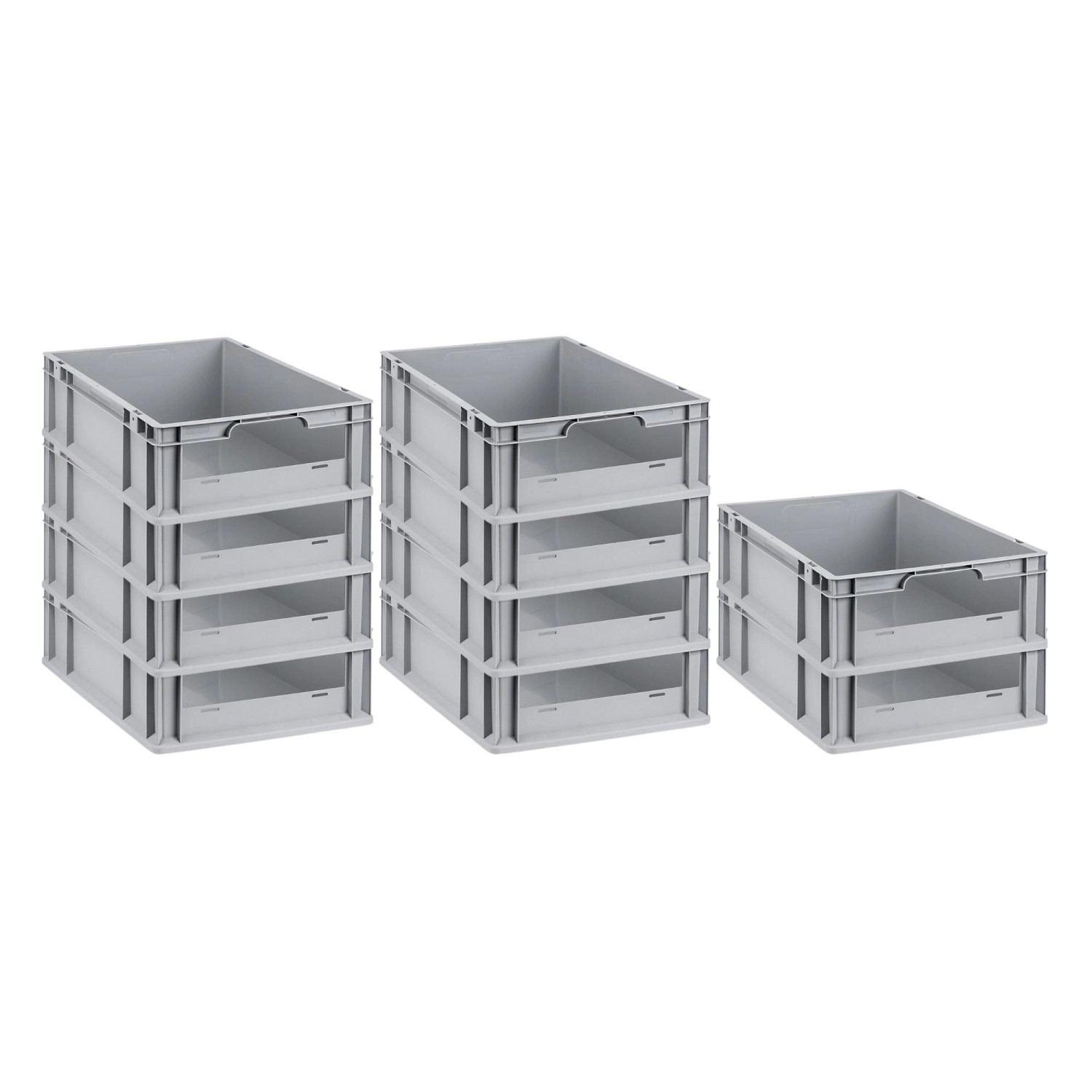 PROREGAL SparSet 10x Eurobox NextGen Insight HxBxT 17 x 40 x 60 cm 34 Liter Front Offen Eurobehälter Transportbox PROREGAL SparSet 10x Eurobox NextGen Insight HxBxT 17 x 40 x 60 cm 34 Liter Front Offen Eurobehälter Transportbox von PROREGAL
