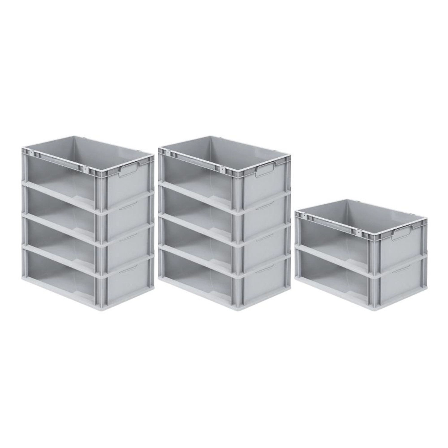 PROREGAL SparSet 10x Eurobox NextGen Store HxBxT 22 x 40 x 60 cm 44 Liter Seite Offen Eurobehälter Transportbox PROREGAL SparSet 10x Eurobox NextGen Store HxBxT 22 x 40 x 60 cm 44 Liter Seite Offen Eurobehälter Transportbox von PROREGAL