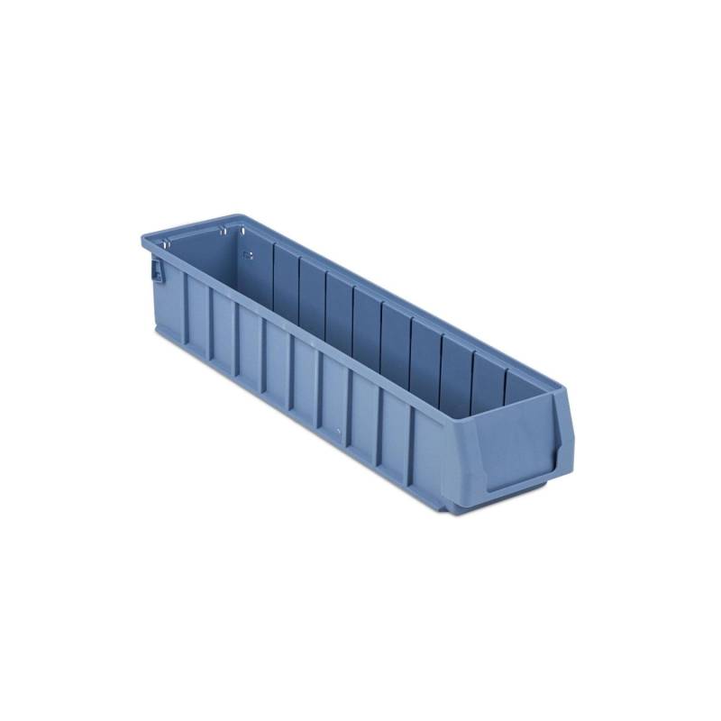 SparSet 10 x Regalkasten 500 SN Mit Etikett und Schutzhaube HxBxT 9 x 11,7 x 50 cm 3,5 Liter Sichtlagerkasten Sortimentskasten von PROREGAL