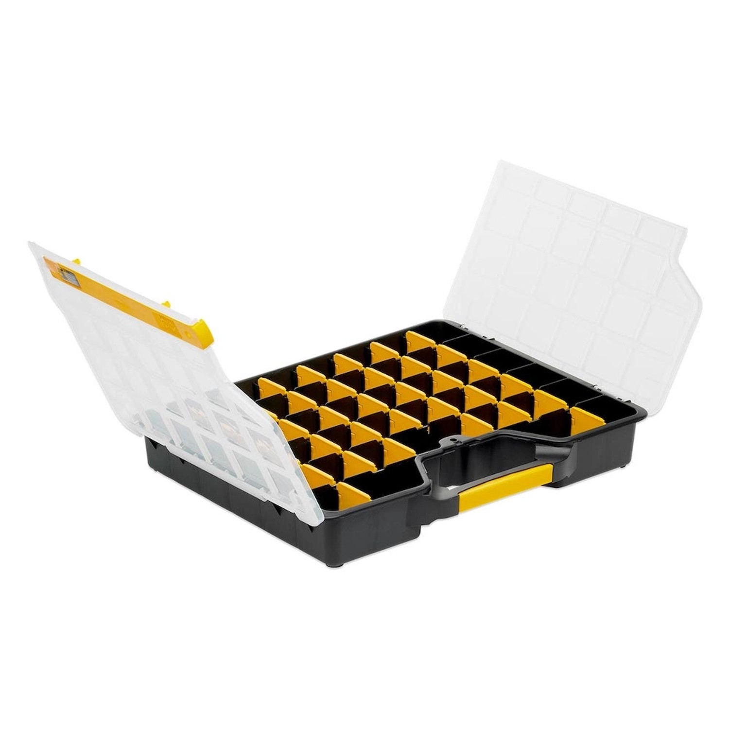 SparSet 10 x Sortimentskasten EuroPlus Basic HxBxT 7,2 x 46,5 x 37,5 cm Schwarz-Transparent-Gelb SparSet 10 x Sortimentskasten EuroPlus Basic HxBxT 7,2 x 46,5 x 37,5 cm Schwarz-Transparent-Gelb von PROREGAL