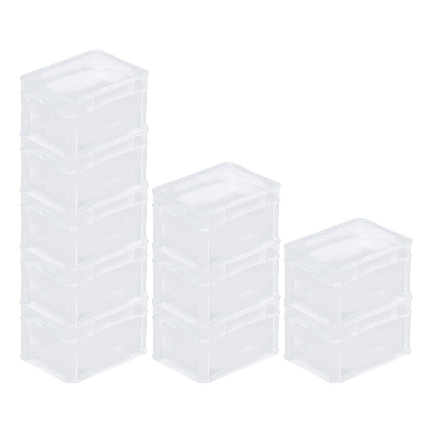 SparSet 10 x Transparenter Eurobehälter BasicLine Mit Geschlossenem Griff HxBxT 12 x 15 x 20 cm 2,2 Liter Eurobox Transportbox SparSet 10 x Transparenter Eurobehälter BasicLine Mit Geschlossenem Griff HxBxT 12 x 15 x 20 cm 2,2 Liter Eurobox Transportbox von PROREGAL