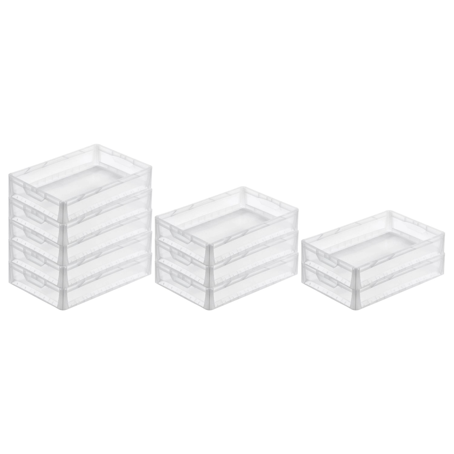 PROREGAL SparSet 10x Transparenter Eurobehälter LightLine mit Offenem Griff HxBxT 12 x 40 x 60 cm 24 Liter Eurobox Transportbox PROREGAL SparSet 10x Transparenter Eurobehälter LightLine mit Offenem Griff HxBxT 12 x 40 x 60 cm 24 Liter Eurobox Transportbox von PROREGAL