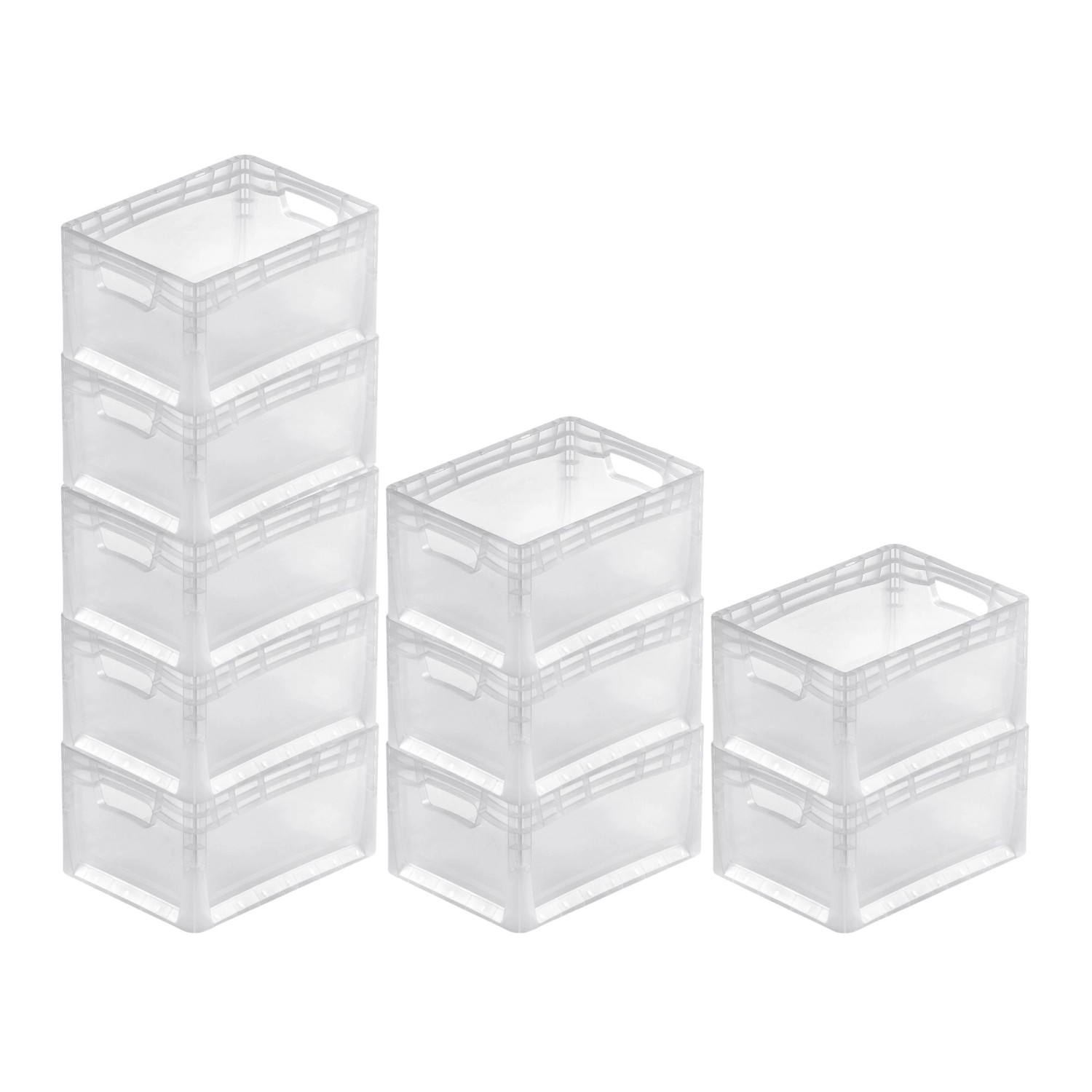 PROREGAL SparSet 10x Transparenter Eurobehälter LightLine mit Offenem Griff HxBxT 22 x 30 x 40 cm 24 Liter Eurobox Transportbox PROREGAL SparSet 10x Transparenter Eurobehälter LightLine mit Offenem Griff HxBxT 22 x 30 x 40 cm 24 Liter Eurobox Transportbox von PROREGAL