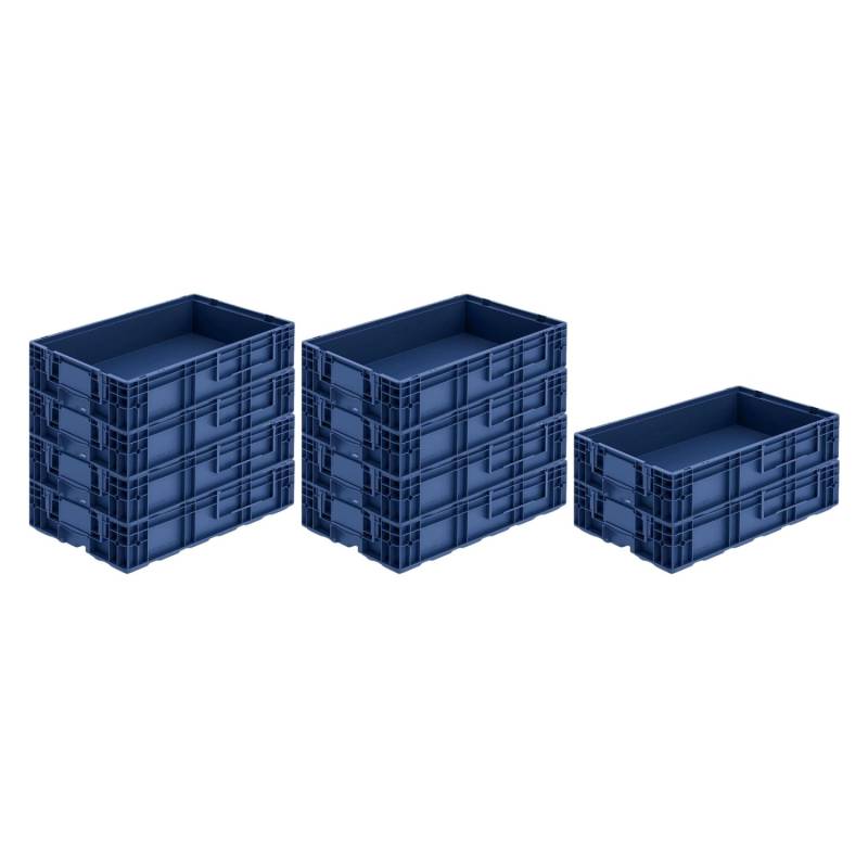SparSet 10 x VDA KLT Kleinladungsträger Mit Verbundboden HxBxT 14,7 x 40 x 60 cm 22 Liter KLT Transportbox Transportbehälter Stapelbehälter von PROREGAL