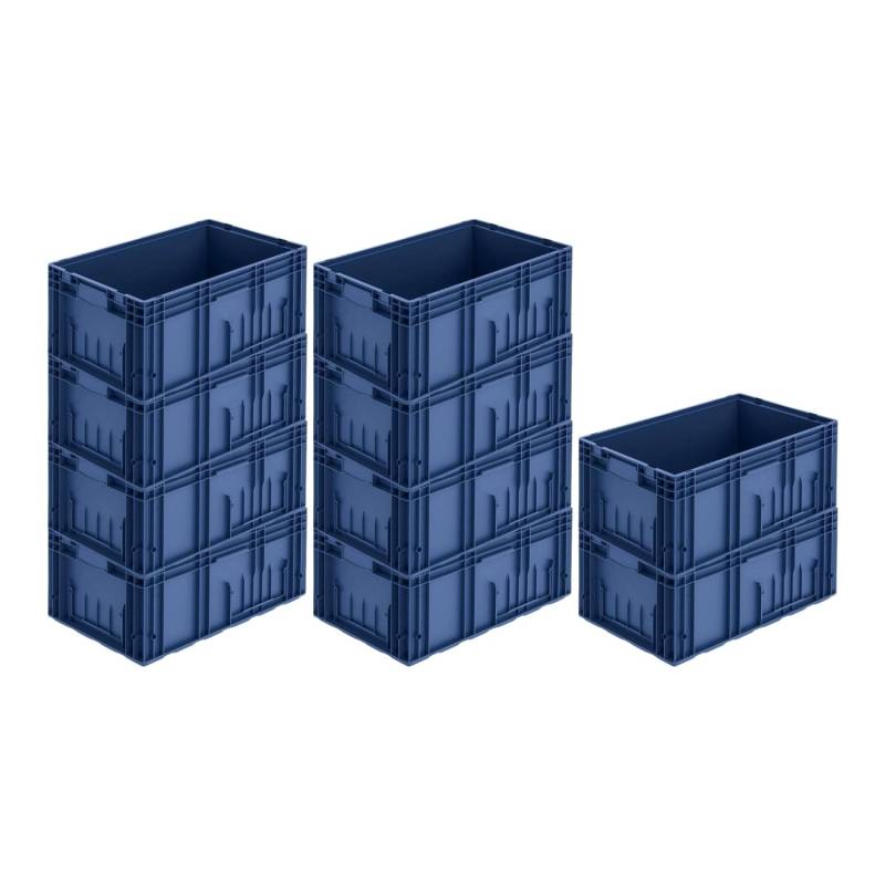 PROREGAL SparSet 10x VDA KLT Kleinladungsträger mit Verbundboden HxBxT 28 x 40 x 60 cm 48 Liter KLT Transportbox von PROREGAL