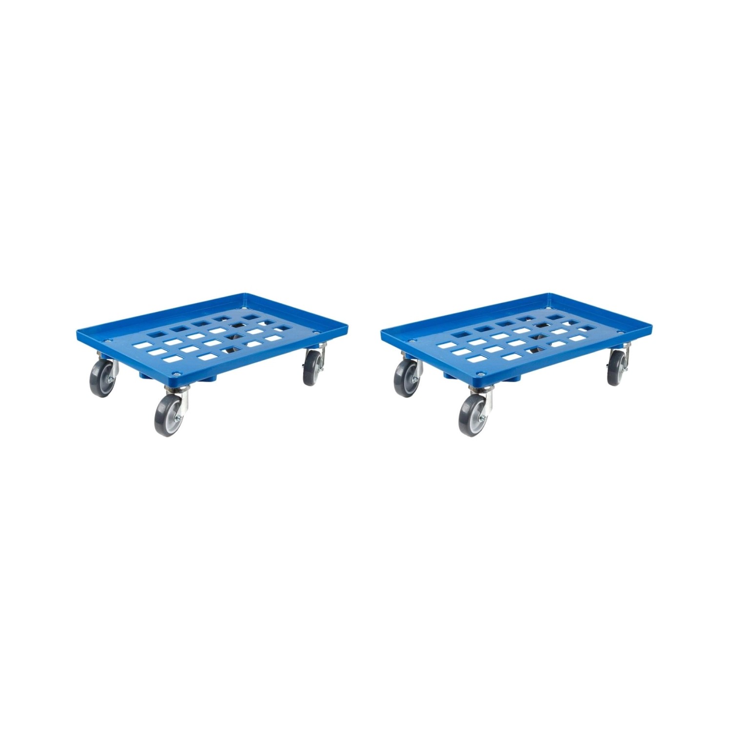 PROREGAL SparSet 2x Transportroller für Euroboxen 60 x 40 cm mit Gummiräder Blau Gitter/Rasterdeck 2 Lenkrollen und 2 Bremsrollen Traglast 300 kg PROREGAL SparSet 2x Transportroller für Euroboxen 60 x 40 cm mit Gummiräder Blau Gitter/Rasterdeck 2 Lenkrollen und 2 Bremsrollen Traglast 300 kg von PROREGAL