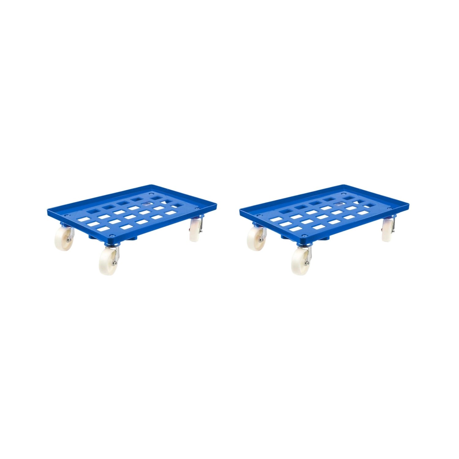 PROREGAL SparSet 2x Transportroller für Euroboxen 60 x 40 cm mit Kunststoffräder Blau Gitter/Rasterdeck 2 Lenkrollen und 2 Bremsrollen 300 kg PROREGAL SparSet 2x Transportroller für Euroboxen 60 x 40 cm mit Kunststoffräder Blau Gitter/Rasterdeck 2 Lenkrollen und 2 Bremsrollen 300 kg von PROREGAL