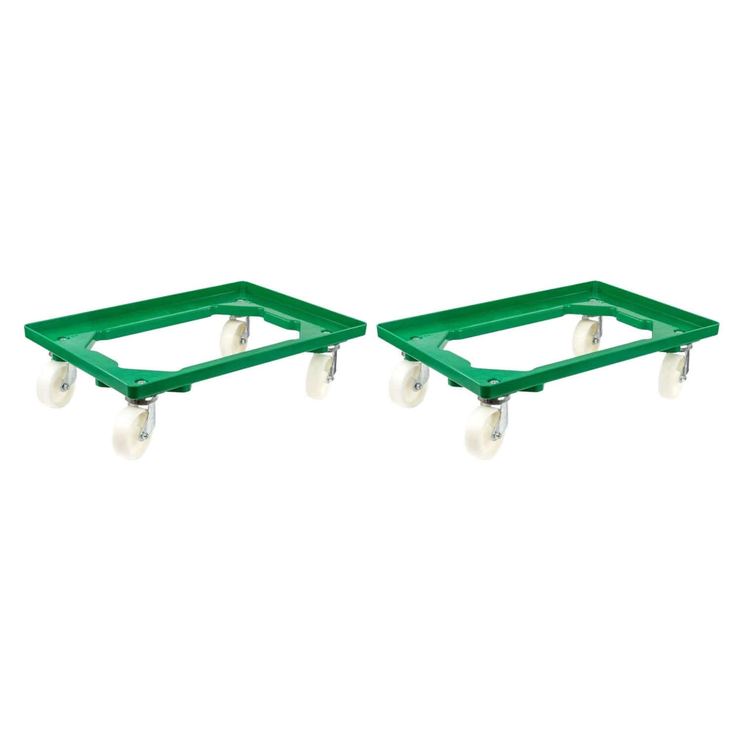 PROREGAL SparSet 2x Transportroller für Euroboxen 60 x 40 cm mit Kunststoffräder Grün Offenes Deck 4 Lenkrollen Traglast 300 kg PROREGAL SparSet 2x Transportroller für Euroboxen 60 x 40 cm mit Kunststoffräder Grün Offenes Deck 4 Lenkrollen Traglast 300 kg von PROREGAL