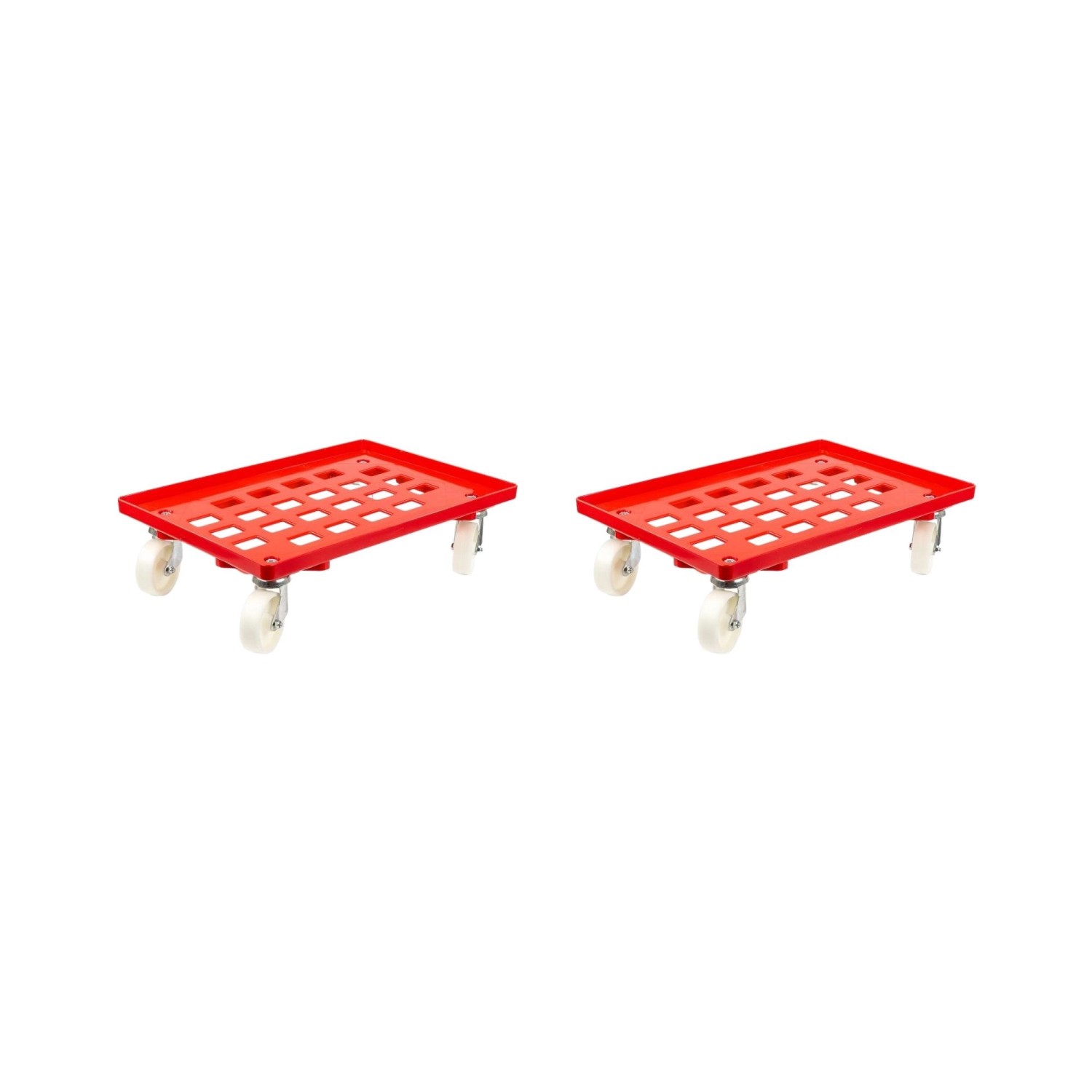 PROREGAL SparSet 2x Transportroller für Euroboxen 60 x 40 cm mit Kunststoffräder Rot Gitter/Rasterdeck 4 Lenkrollen Traglast 300 kg PROREGAL SparSet 2x Transportroller für Euroboxen 60 x 40 cm mit Kunststoffräder Rot Gitter/Rasterdeck 4 Lenkrollen Traglast 300 kg von PROREGAL