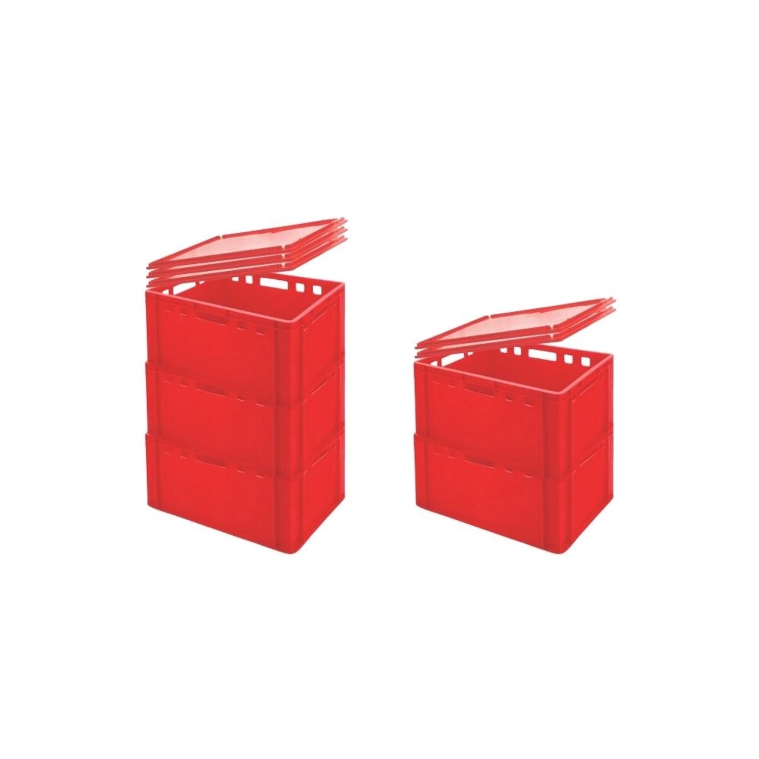 PROREGAL SparSet 5x Eurobehälter Fleischerkasten E3 mit Auflagedeckel HxBxT 30 x 40 x 60 cm 59 Liter Rot Fleischerkiste Fleischkiste Metzgerkiste PROREGAL SparSet 5x Eurobehälter Fleischerkasten E3 mit Auflagedeckel HxBxT 30 x 40 x 60 cm 59 Liter Rot Fleischerkiste Fleischkiste Metzgerkiste von PROREGAL