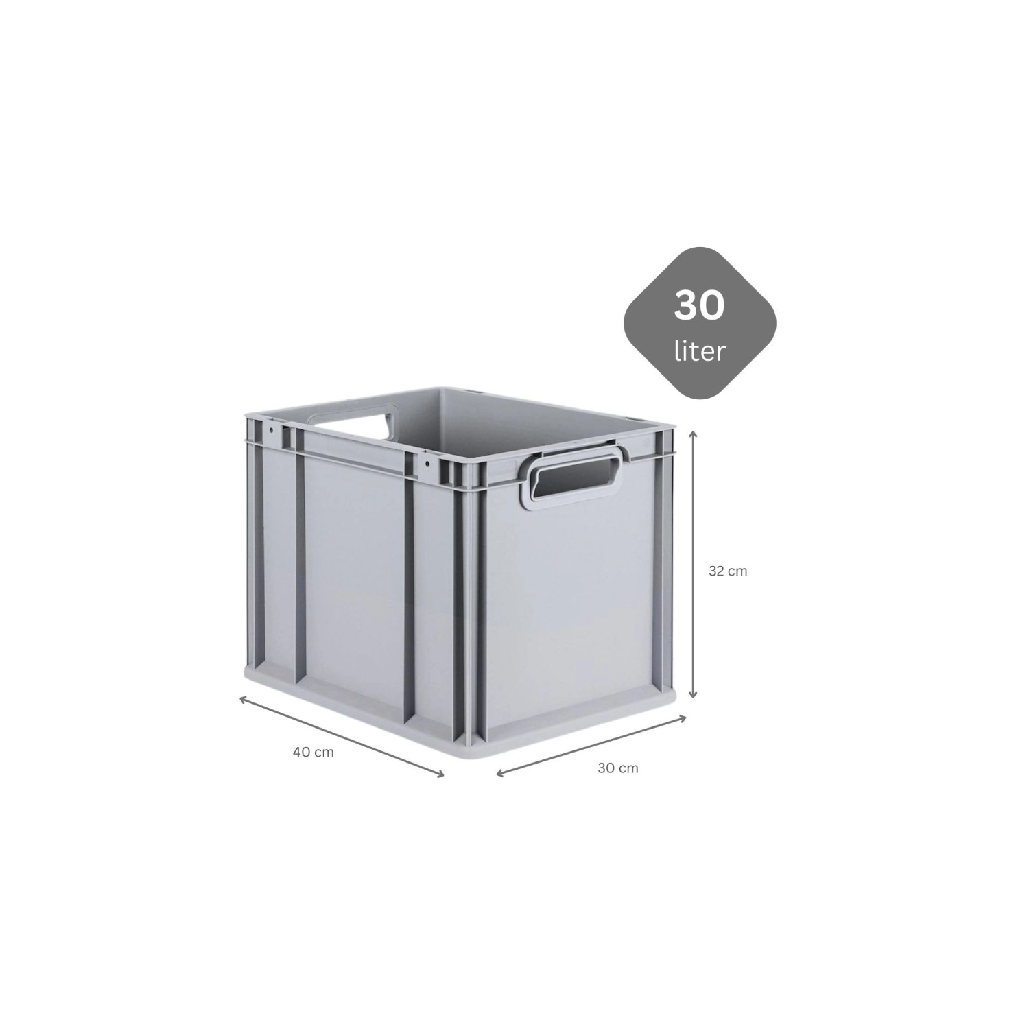 PROREGAL SparSet 5x Eurobox NextGen Grip mit Auflagedeckel mit 4 Blauen Schiebeschnappverschlüssen HxBxT 32 x 30 x 40 cm 30 Liter Griffe PROREGAL SparSet 5x Eurobox NextGen Grip mit Auflagedeckel mit 4 Blauen Schiebeschnappverschlüssen HxBxT 32 x 30 x 40 cm 30 Liter Griffe von PROREGAL