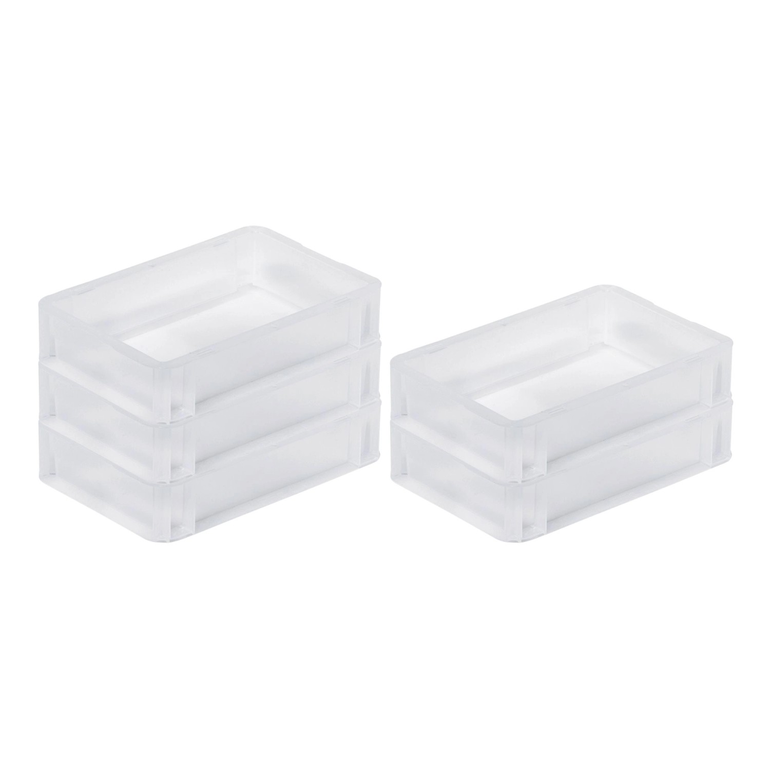 SparSet 5 x Transparenter Eurobehälter BasicLine Mit Geschlossenem Griff HxBxT 7 x 20 x 30 cm 2,9 Liter Eurobox Transportbox SparSet 5 x Transparenter Eurobehälter BasicLine Mit Geschlossenem Griff HxBxT 7 x 20 x 30 cm 2,9 Liter Eurobox Transportbox von PROREGAL