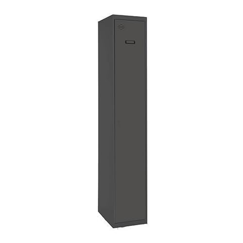 PROREGAL Spind AMEGO | HxBxT 180x30x50cm | 1 Abteil | Grundmodul | Anthrazit-Anthrazit | Schließfach Garderobe PROREGAL Spind AMEGO | HxBxT 180x30x50cm | 1 Abteil | Grundmodul | Anthrazit-Anthrazit | Schließfach Garderobe von PROREGAL