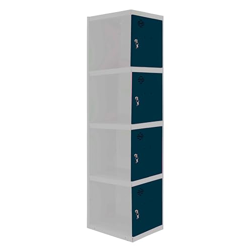 PROREGAL Spind AMEGO | HxBxT 180x40x50cm | 4 Abteile | Anbaumodul | Anthrazit-Anthrazit | Schließfach Garderobe PROREGAL Spind AMEGO | HxBxT 180x40x50cm | 4 Abteile | Anbaumodul | Anthrazit-Anthrazit | Schließfach Garderobe von PROREGAL