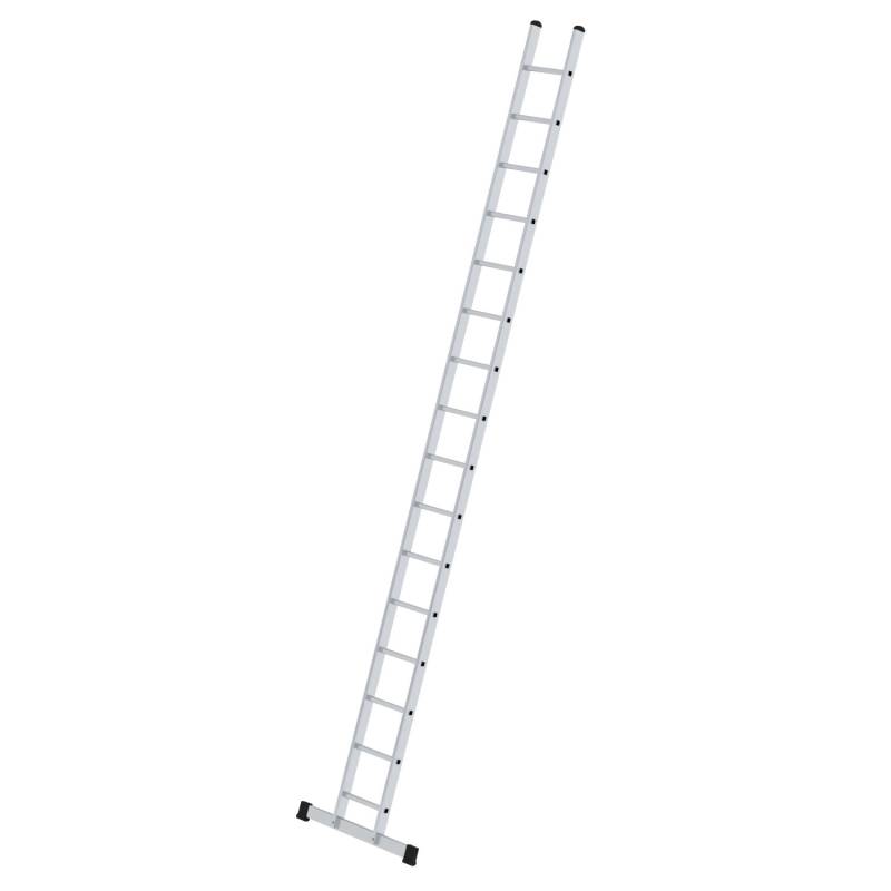 PROREGAL Sprossen-Anlegeleiter 350 mm Breit mit Standard-Traverse 16 Sprossen von PROREGAL