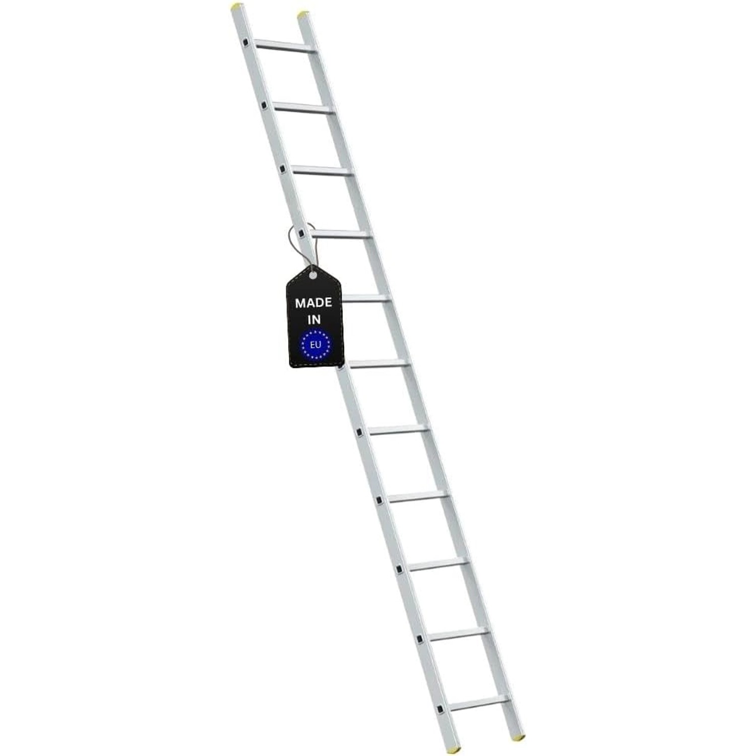 PROREGAL Sprossen-Anlegeleiter Economy Plus Ohne Traverse 11 Sprossen Arbeitshöhe 3,97 m Traglast 150 kg von PROREGAL