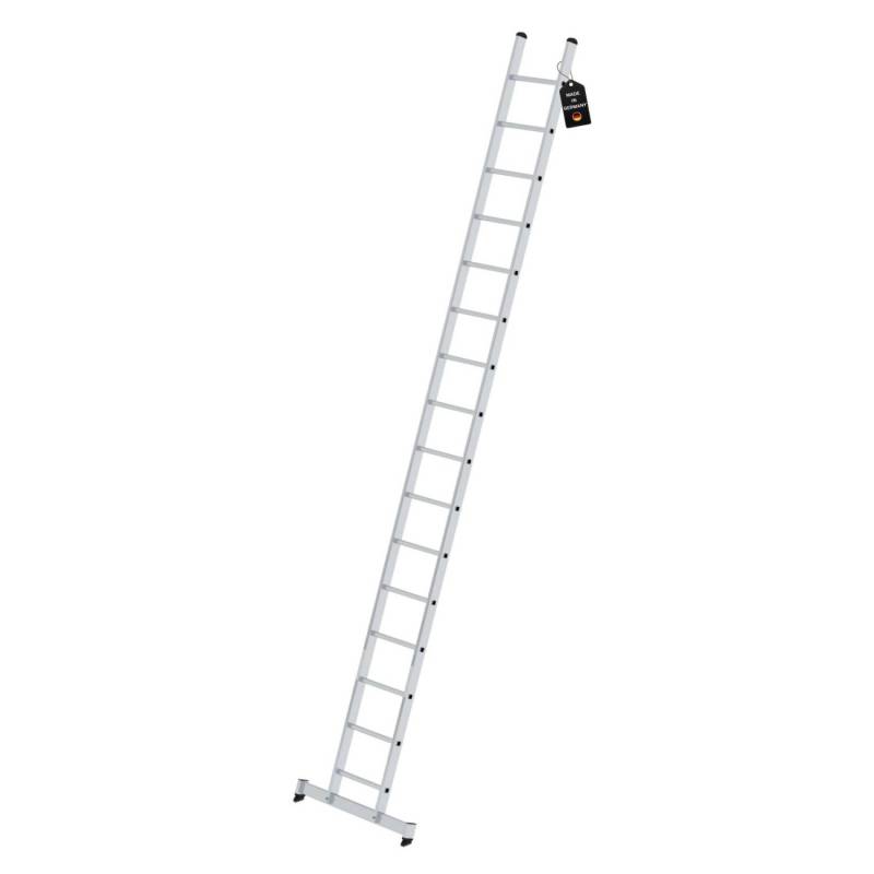 PROREGAL Sprossen-Anlegeleiter mit Traverse 16 Sprossen von PROREGAL