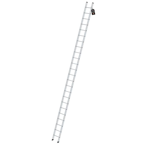 PROREGAL Sprossen-Anlegeleiter ohne Traverse | 24-Sprossen | Leiter, Teleskopleiter, Trittleiter, Bockleiter, Sprossen-Doppelleiter von PROREGAL