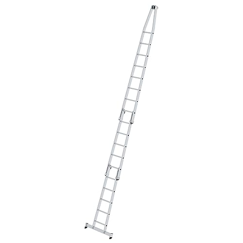 PROREGAL Sprossen-Glasreinigerleiter Satz mit nivello®-Traverse | 3-teilig | Leiter, Teleskopleiter, Trittleiter, Bockleiter, Sprossen-Doppelleiter von PROREGAL