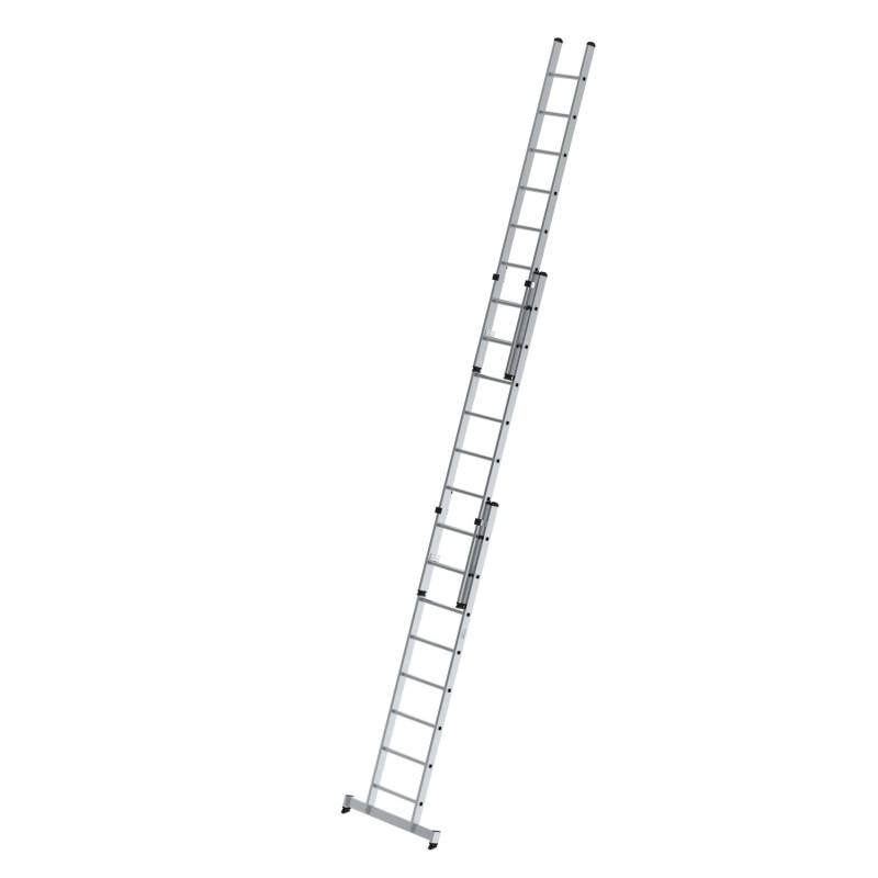 PROREGAL Sprossen-Schiebeleiter 3-Teilig mit Traverse 3 x 8 Sprossen von PROREGAL