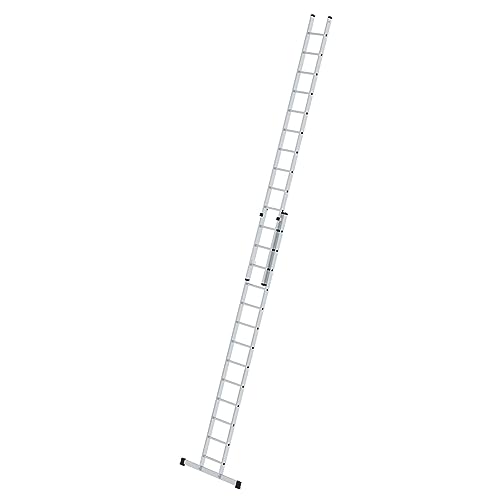 PROREGAL Sprossen-Schiebeleiter mit Standard-Traverse 2x13 Sprossen | Leiter, Teleskopleiter, Trittleiter, Bockleiter, Sprossen-Doppelleiter von PROREGAL