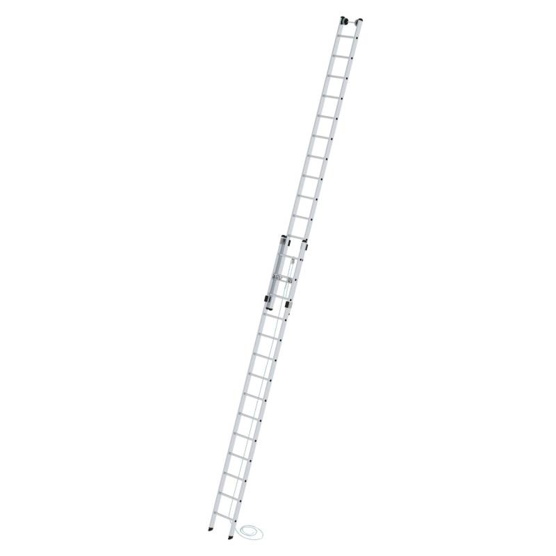 PROREGAL Sprossen-Seilzugleiter 2-Teilig Ohne Traverse 2 x 14 Sprossen von PROREGAL