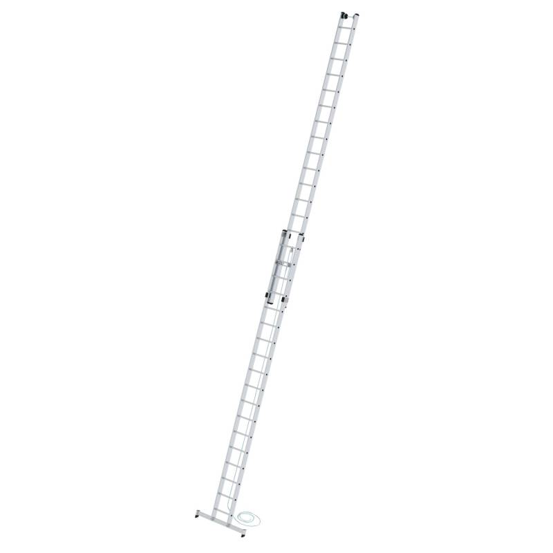 PROREGAL Sprossen-Seilzugleiter 2-Teilig mit Traverse 2 x 18 Sprossen von PROREGAL